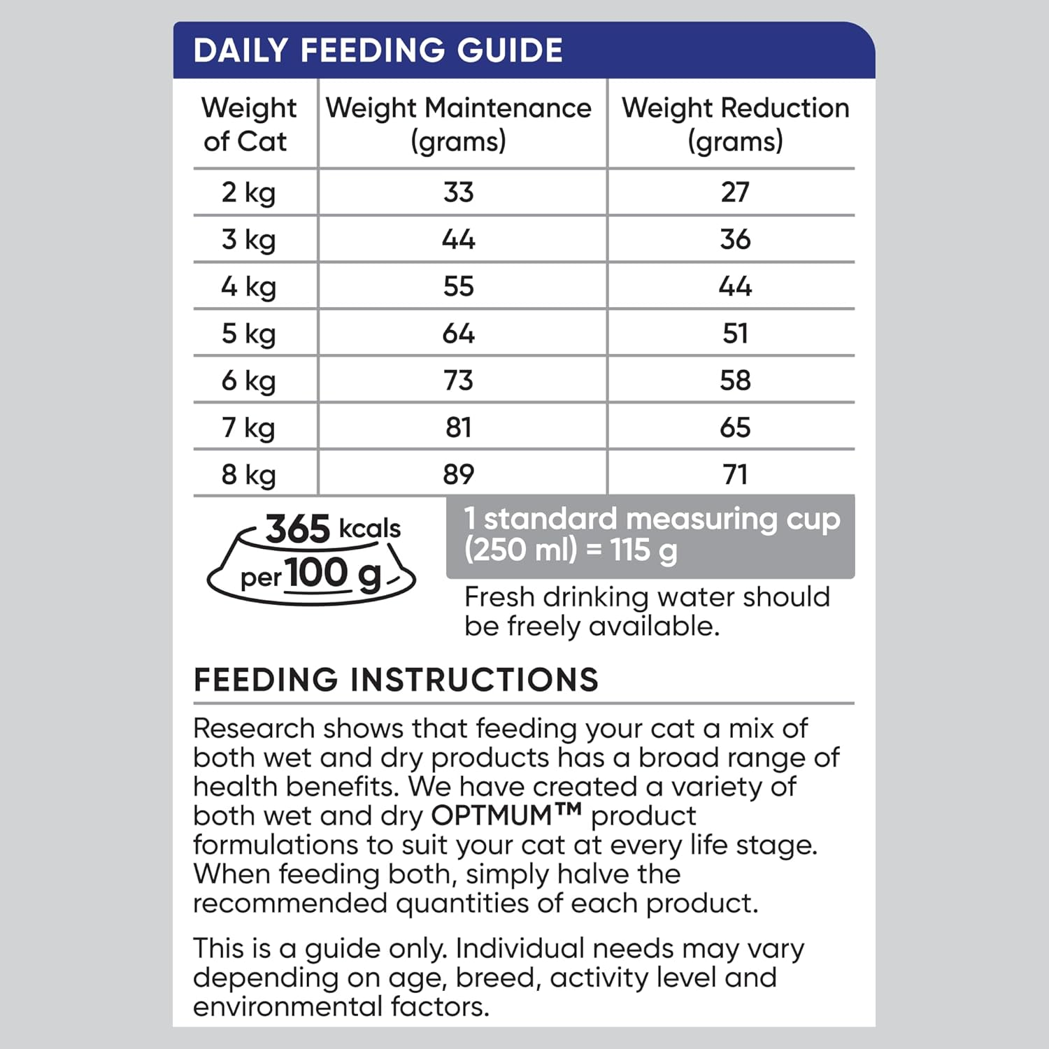 Optimum Adult Healthy Weight Chicken Dry Cat Food, 1.4 Kg (Pack of 4) image number 3