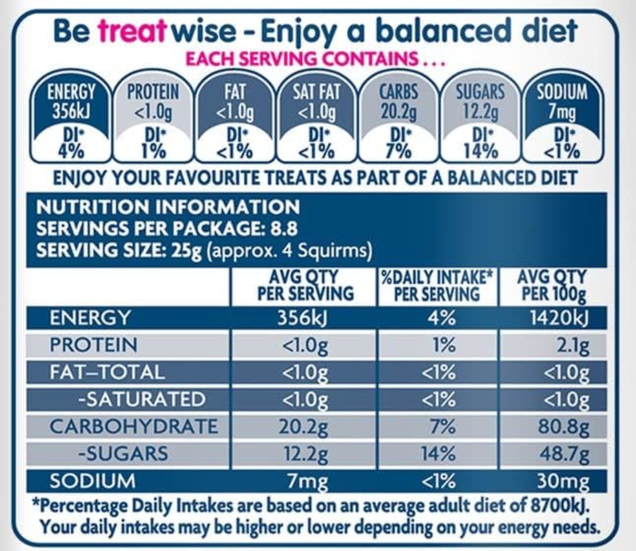 The Natural Confectionery Sour Squirms Lollies 220 G image number 3