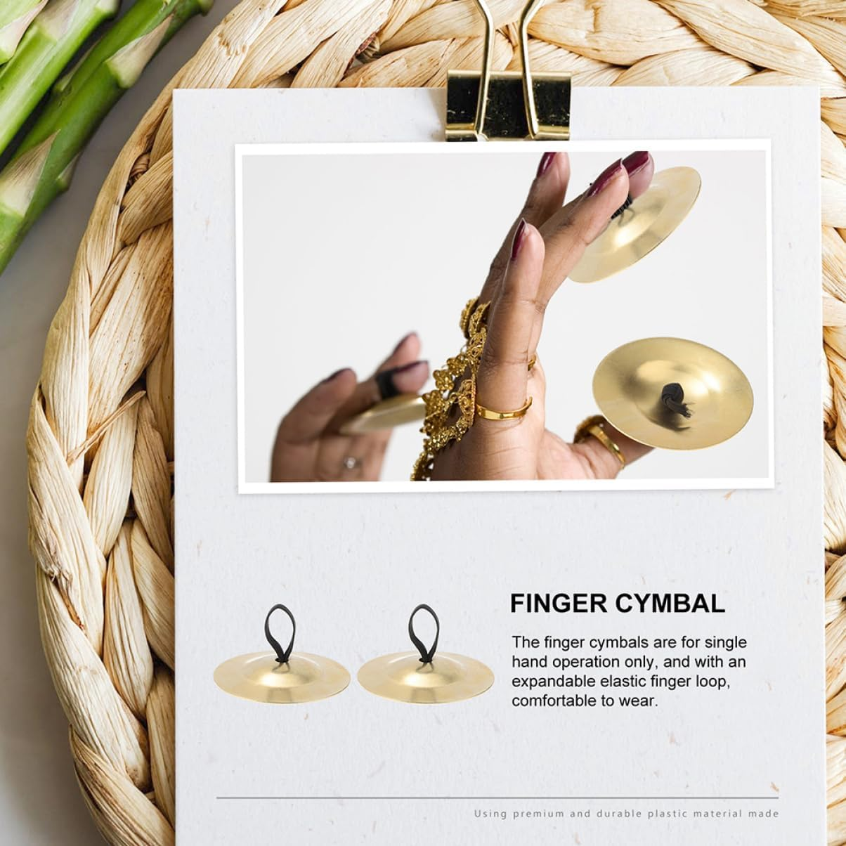 5 Pairs Finger Cymbals for Durable Percussion Instruments for Belly Dancing and Stage Performances Safe and Fun image number 3