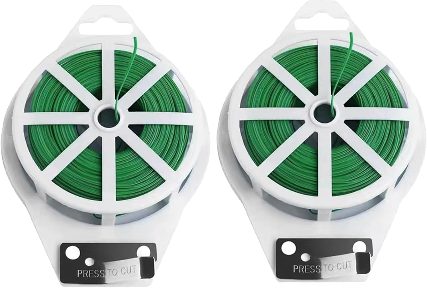 2 Roll 328 Feet Twist Ties, Betterjonny Green Garden Plant Ties with Trimmer, Multi-Function Sturdy Garden Plant Twist for Gardening, Home, Office(2 Roll X 100M) image number 4