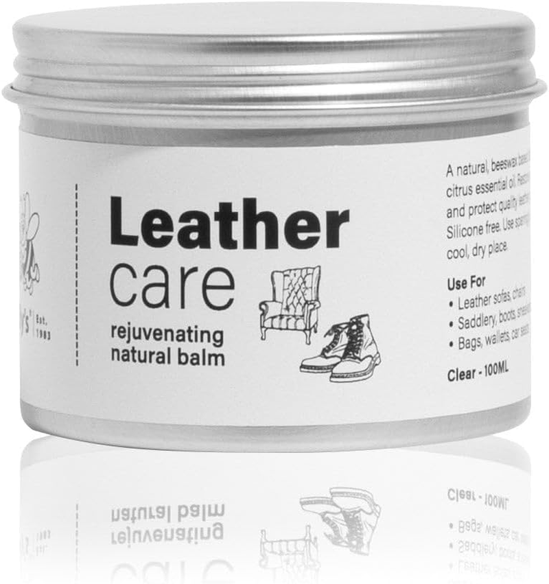 Gilly'S Leather Care 100Ml | Beeswax Leather Conditioner for Leather Sofa'S, Bags, Shoes & Car Seats | Water Repellent, Non-Toxic, Plant-Based, Softens & Restores Leather Suppleness image number 2