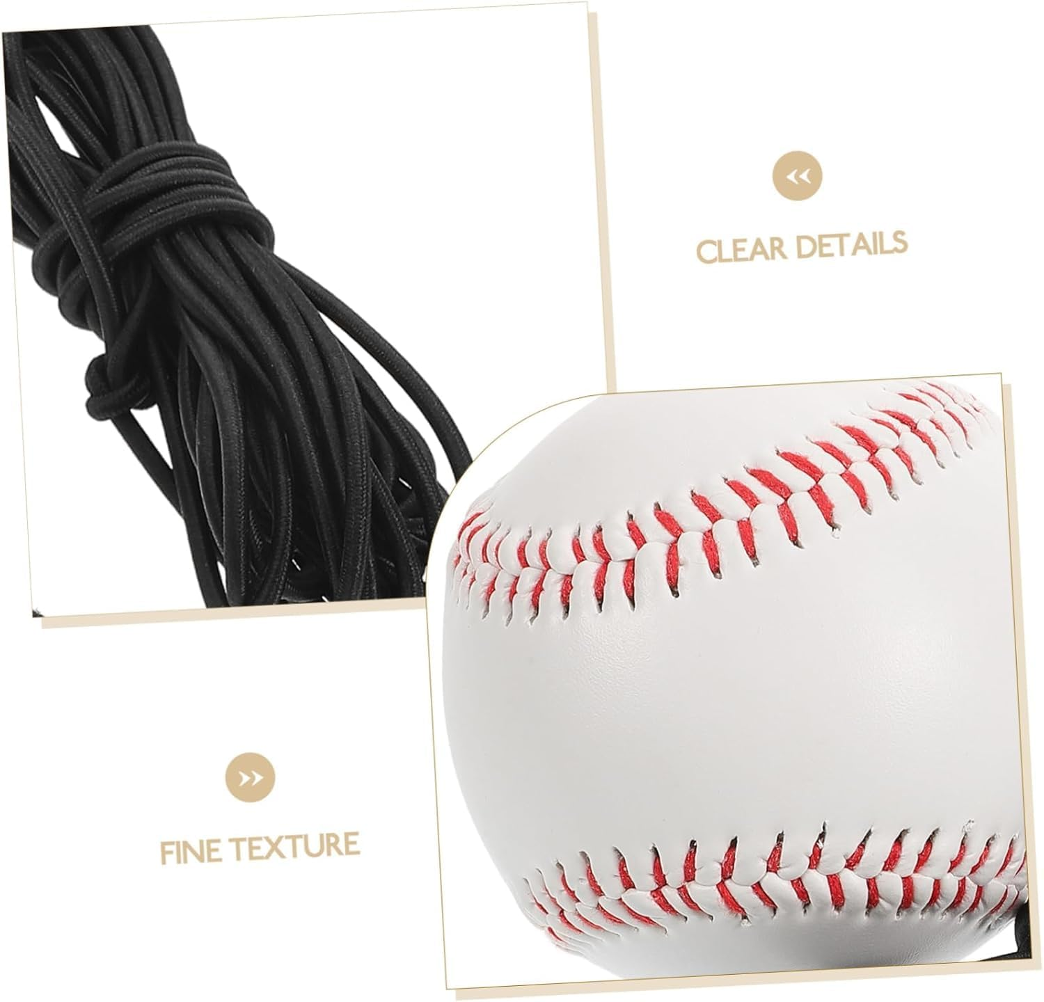 WADY 1Pcs Baseball Batting Trainer Batting Trainer Softball Practice Balls Softball Baseball Hitting Practice Equipment Set Baseball Elastic Rope image number 2