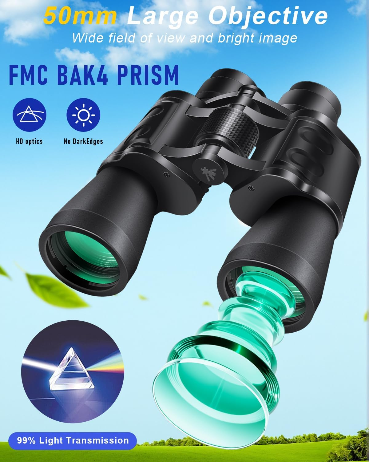 Binoculars for Outdoor Activities and Nature Viewing (20X50) image number 6
