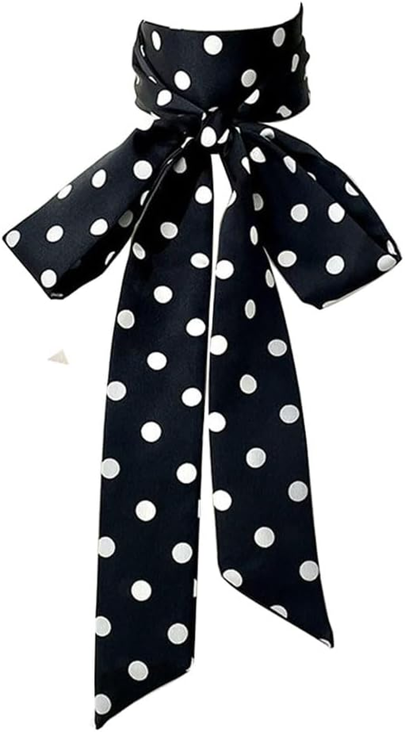 Long Thin Skinny Scarf Satin Neckerchief Ribbon Tie Waist Belt for Women