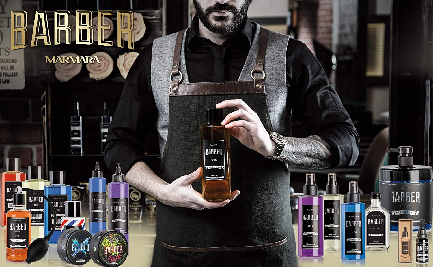 Marmara Barber Classic Lemon Eau De Cologne for Men 5 Liter image number 1