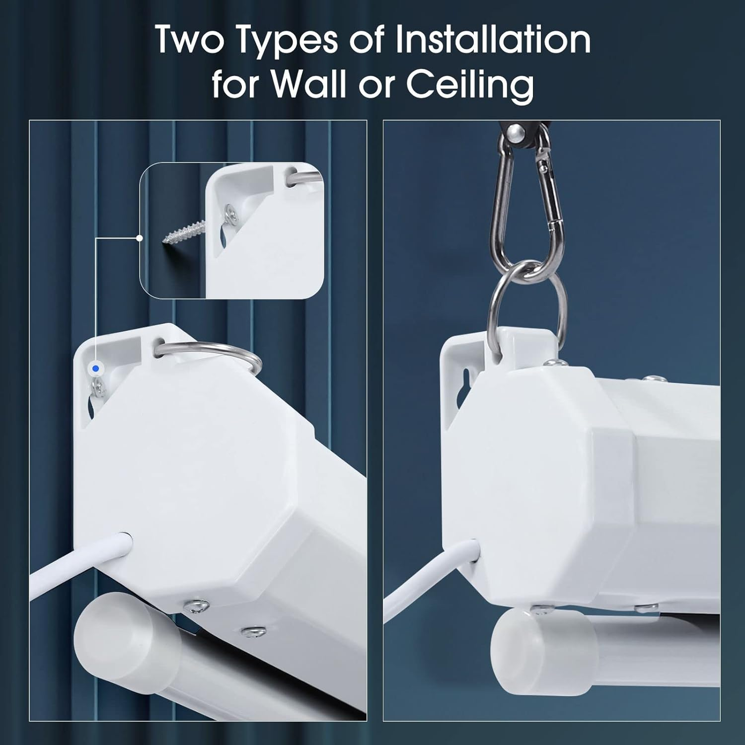 OGL Projector Screen 100 Inch 16:9,Auto-Locking Portable Projection Screen for 4K 3D 1080P HD, Movie Screen for Indoor Outdoor Home Theater Office Movies image number 2