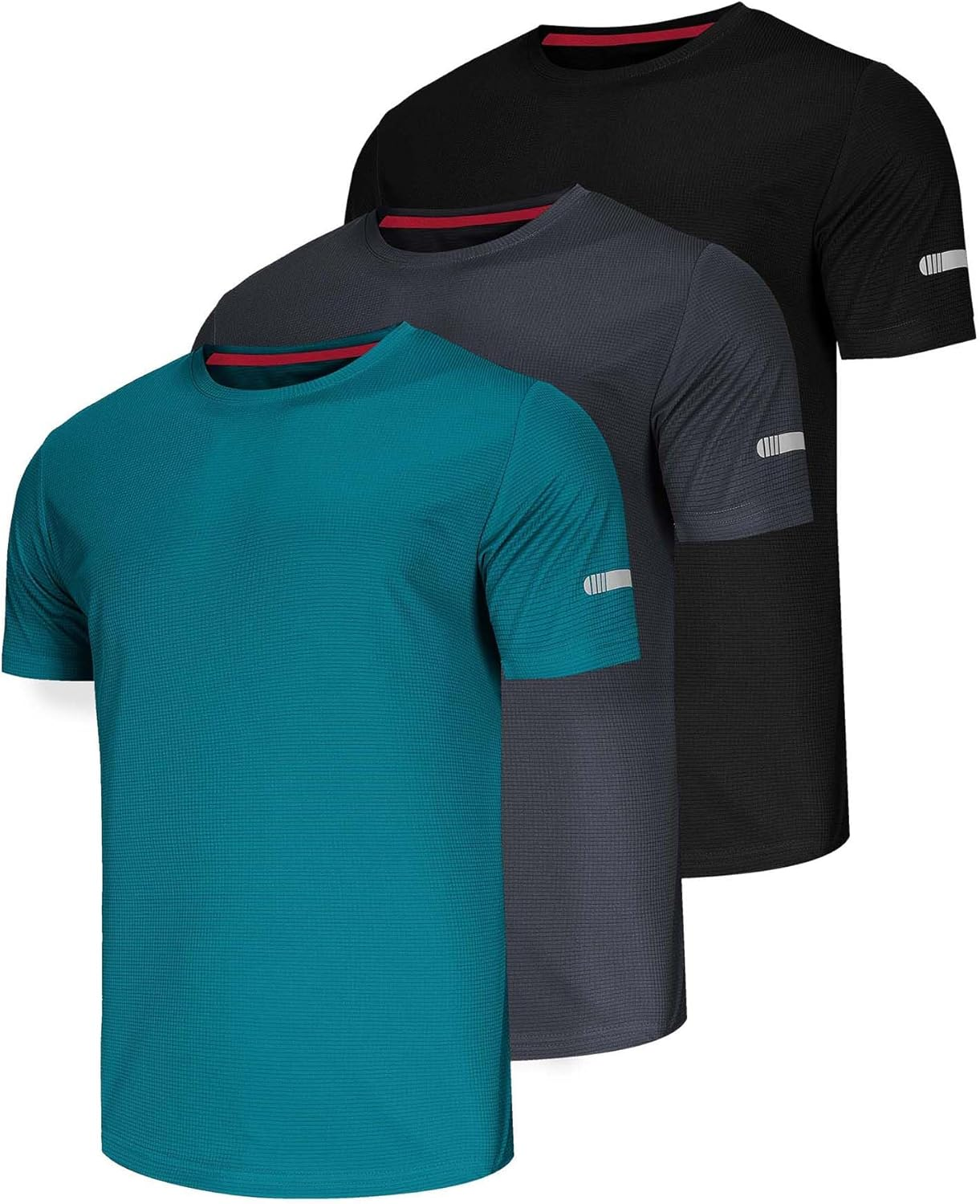 3/5 Pack Men'S T Shirts Gym T Shirts for Men Running Shirts Dry Fit Workout Shirts Training Shirts Exercise T Shirts