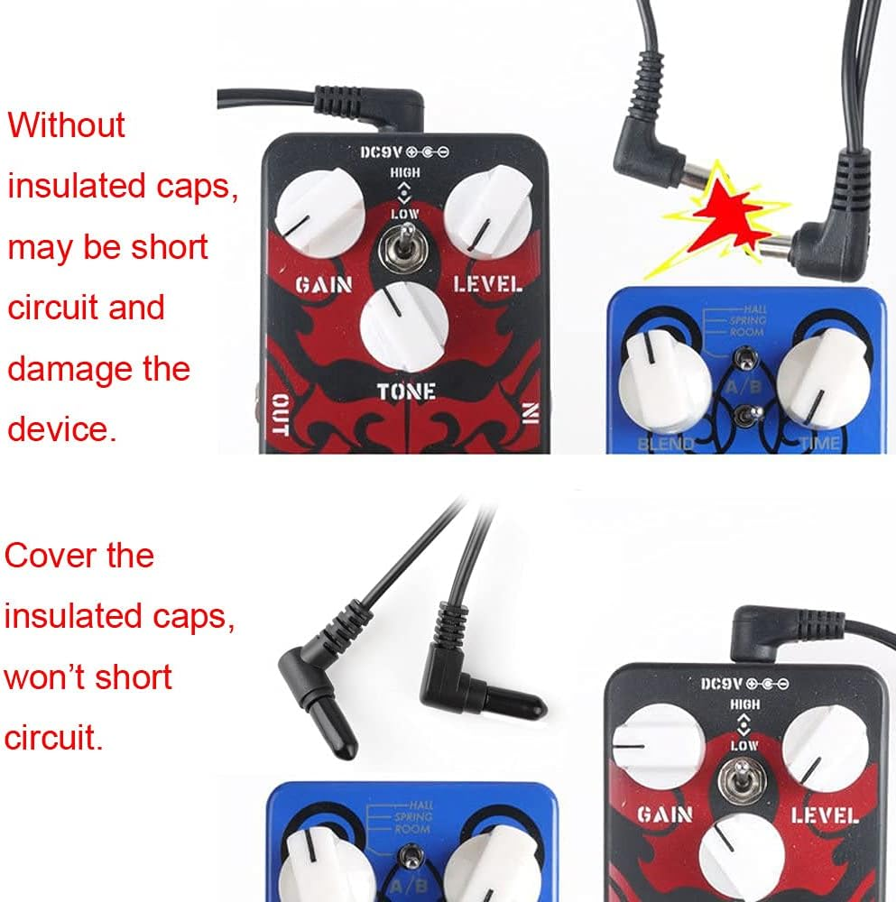 Mr.Power Guitar Effects Power Supply Adapter 9V DC 1A (1000Ma) with Daisy Chain Cord Cable Free Insulated Cap (With 6 Way Cable) image number 1