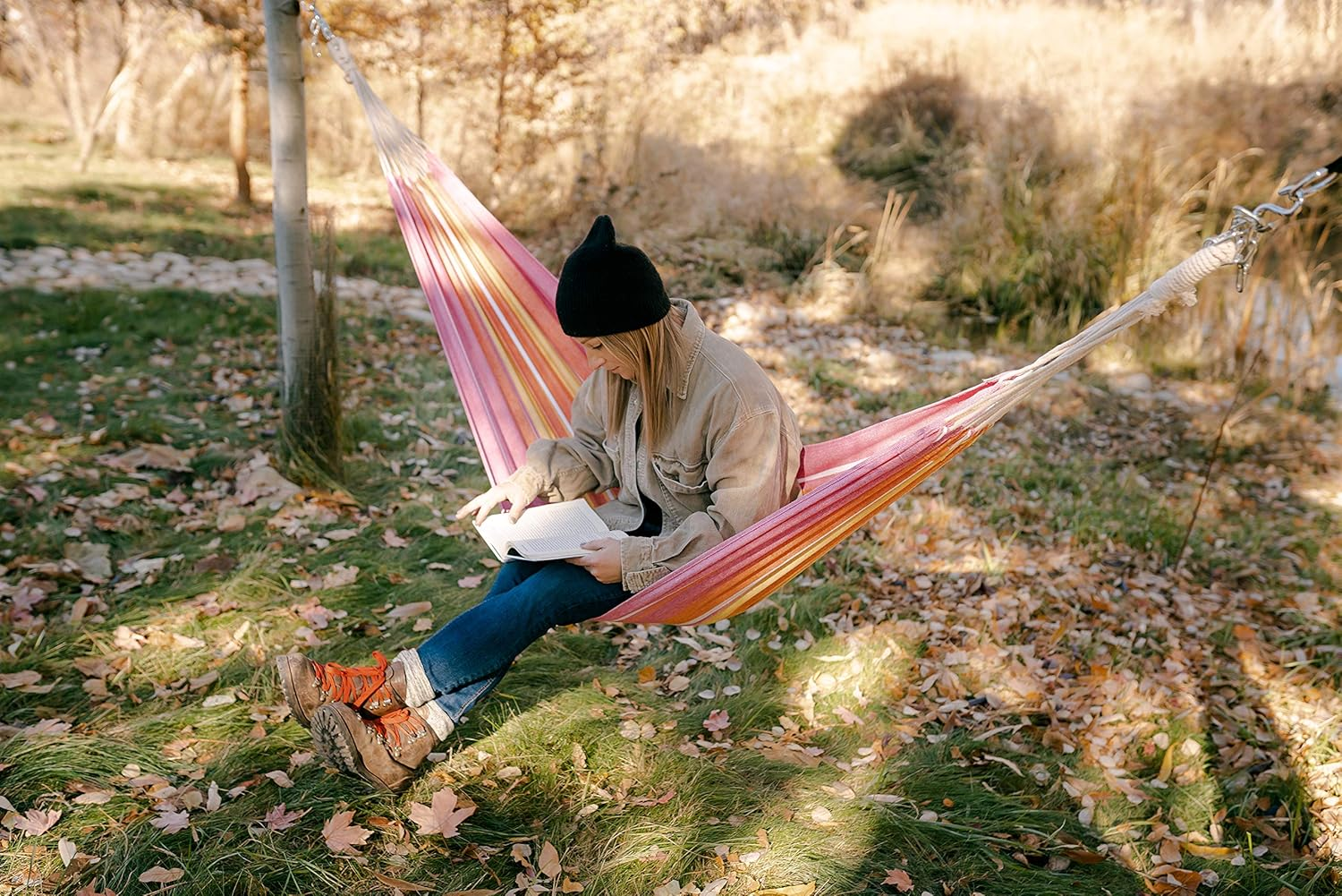 Stansport Cotton Blend Traveler Hammock - Grey image number 4