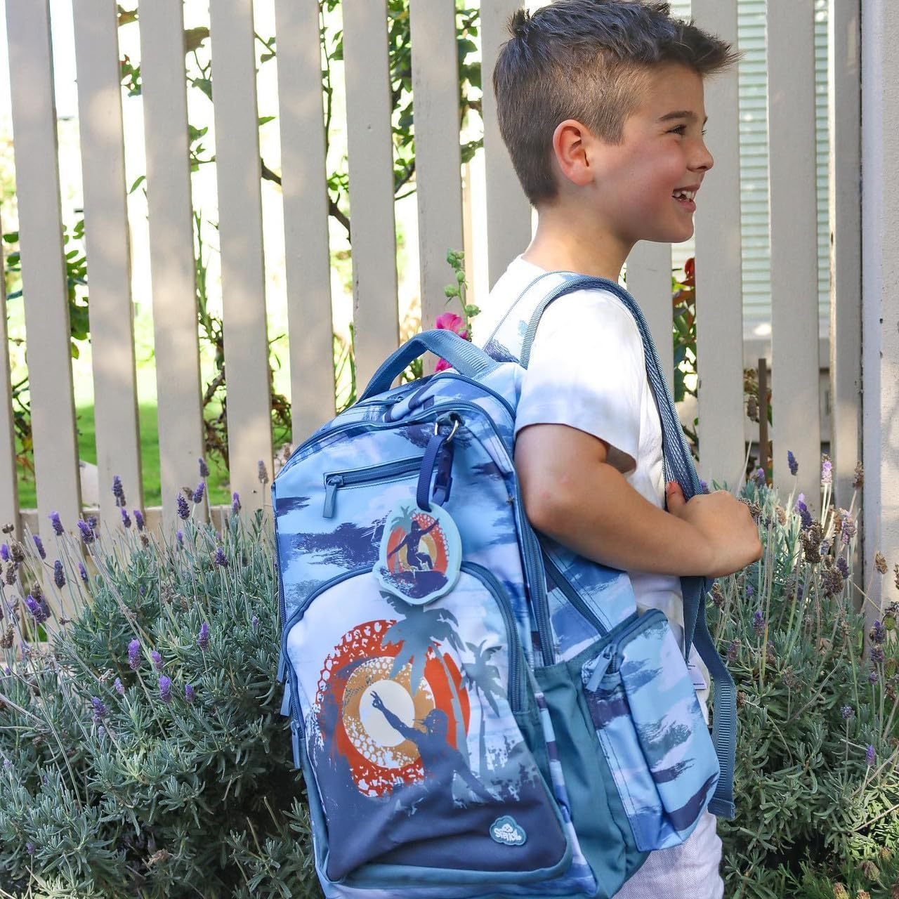 Kids Backpack | Big Kids Backpack - Island Vides Surfing | Kids School Bag | Austrailia'S Favourite Schoolbag image number 5