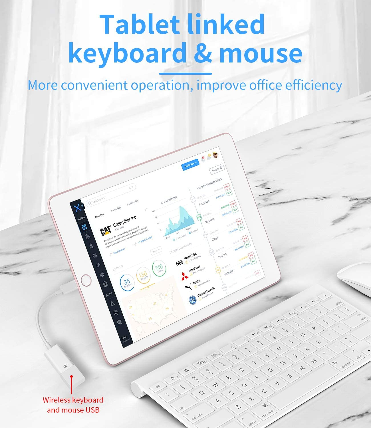 Lightning to USB Flash Adapter Iphone OTG Converter Dongle Camera Card Reader Keyboard Mouse Drive MIDI Hub Piano Data Sync Compatible with Apple 11 12 13 14 Pro Max Mini Xr X Xs Se 7 8 plus Ipad Air - Usb-C To Usb image number 6