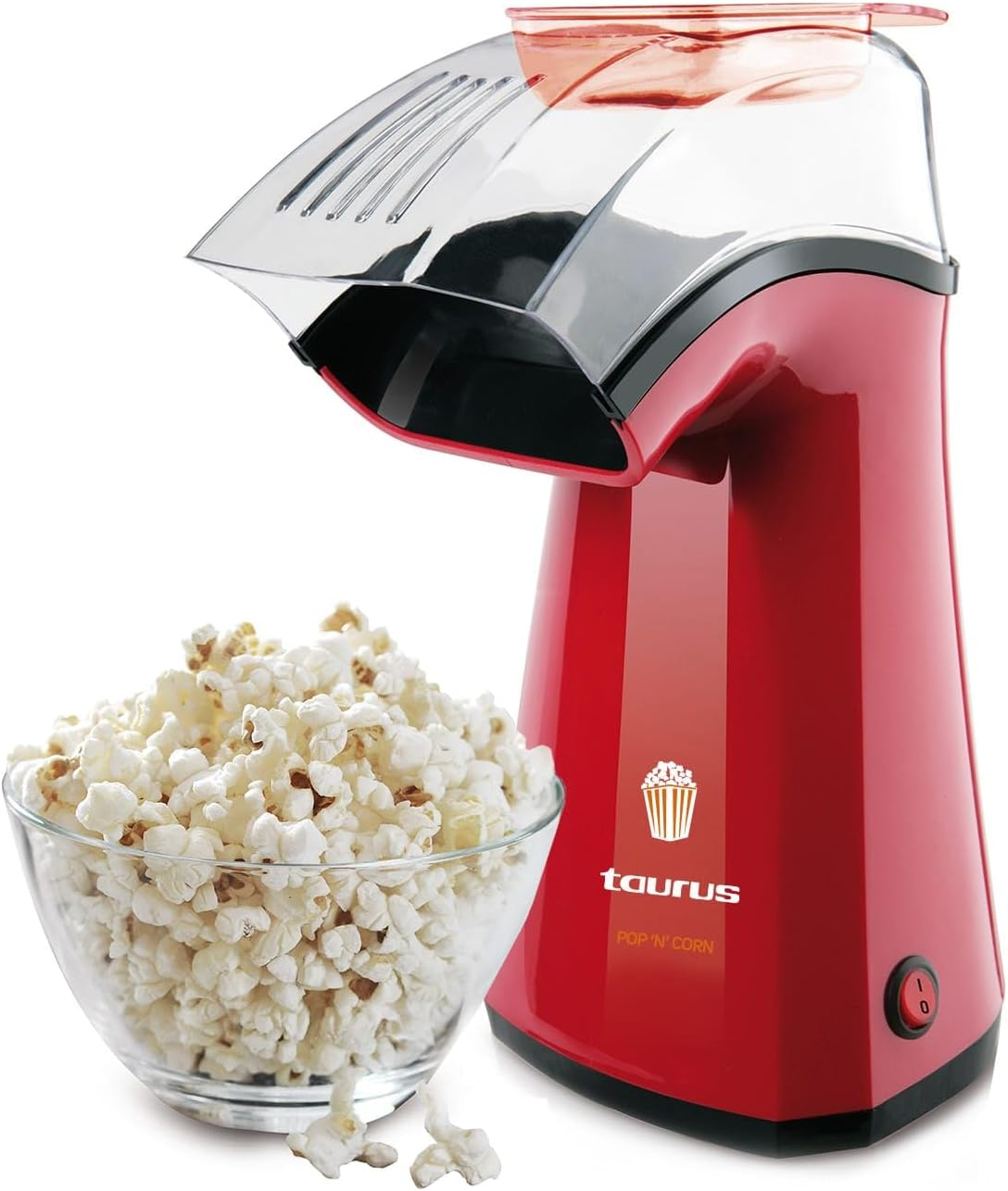 Taurus Pop'N'Corn - Popcorn Maker | 1100 W | Plastic | Red XX image number 6