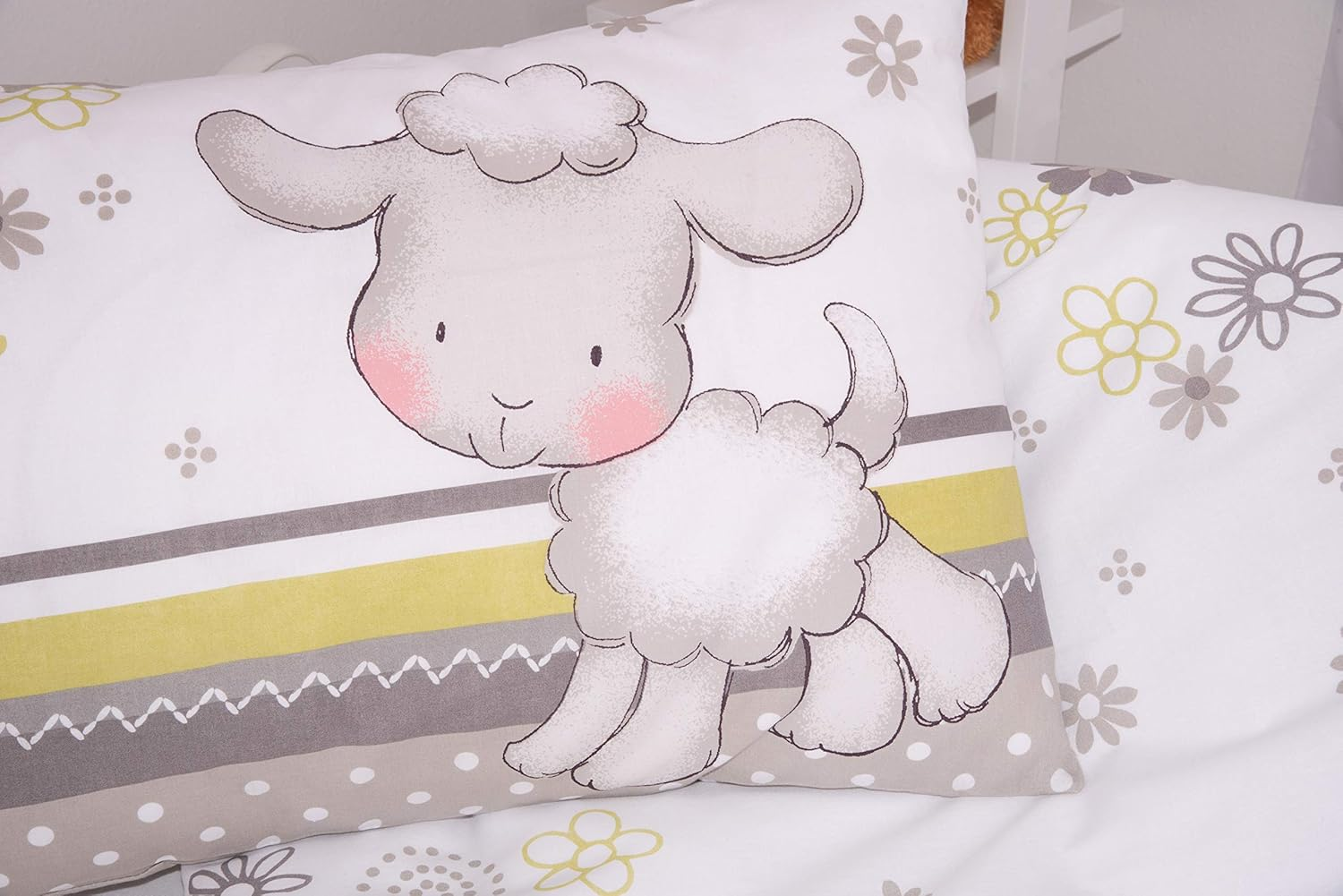 Herding Baby Best Toddler Bedding Set, Reversible Motif Lara Sheep, Duvet Cover 100 X 135 Cm, Pillow Case 40 X 60 Cm, Cotton/Renforc&eacute; image number 6
