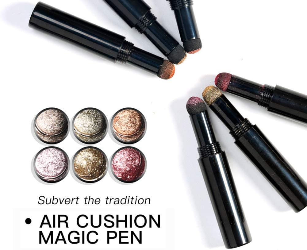 Warm Girl Chrome Air Cushion Nail Glitter Magic Powder Pen Holographic Nails Powder Mirror Effect and Long Lasting DIY Nail Art Decoration image number 6