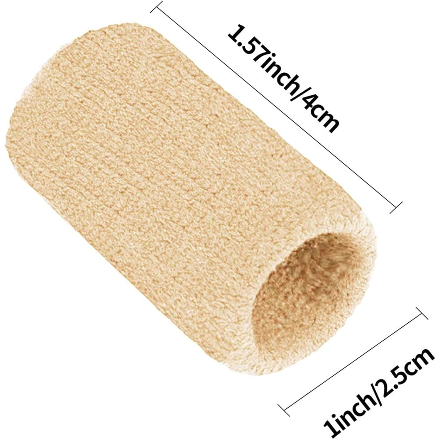 Yeanifeana 10-Pcs Finger Compression Sleeves, Breathable Support Brace for Arthritis, Sports Injury Protection, Anti-Slip Design for Basketball, Tennis, Cricket & Daily Use (Beige) image number 2