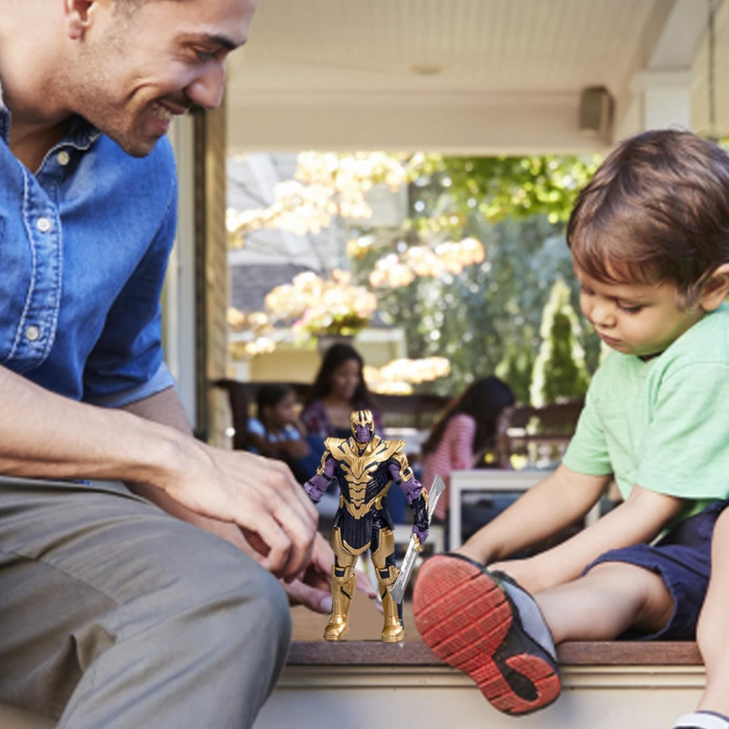 FAMILIO Marvel Avengers Titan Hero Series Blast Gear Thanos Action Figure Toy Thanos Toys Thanos Figure Marvel Action Figure Superhero Toys Thanos Figure Thanos Toys