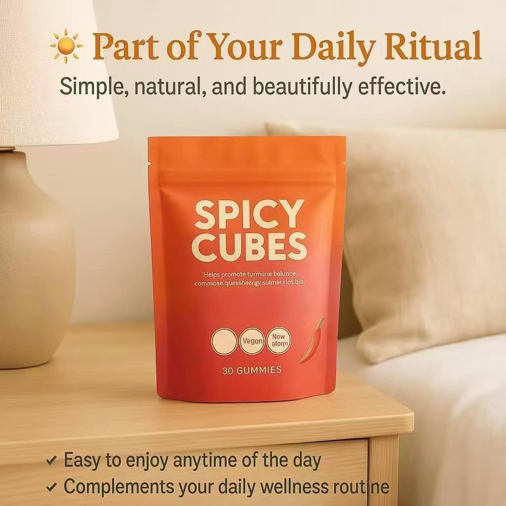 Spicy Blocks, Intimacy Gummies, Spicy Cubes Hot Peach Gummies,Calmness and Intimacy Wellness &ndash; 30 Gummies ,1 Pcs image number 5