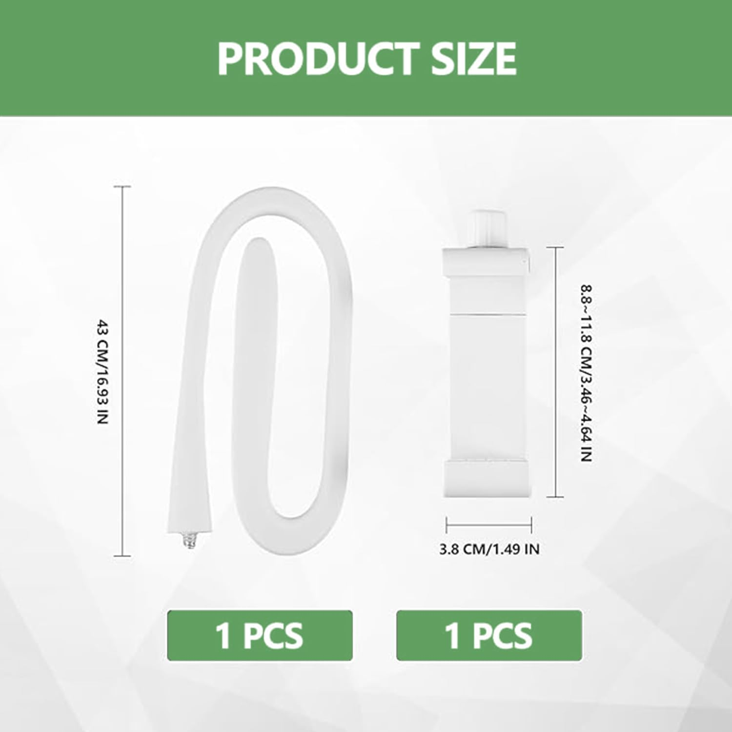 Roczential Baby Monitor Stand, 1 Pcs Baby Monitor Holder, Infant Monitor Mount Camera Shelf Compatible Withmost Other Monitors, Attaches to Crib Cot Shelves or Furniture (White)