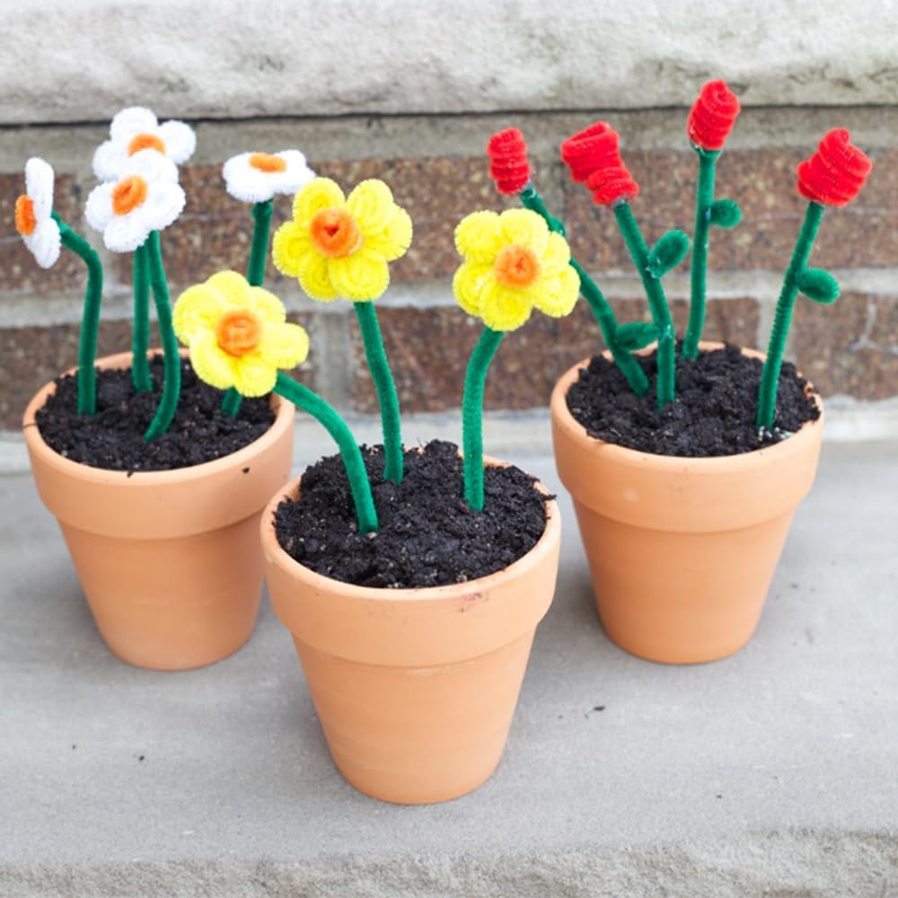 1000Pcs Pipe Cleaners, Betterjonny 20 Assorted Colors Pipe Cleaners for Crafts 12In Long Pipe Cleaners Colored Art and Craft Supplies for DIY Art Creative Crafts Decorations image number 3