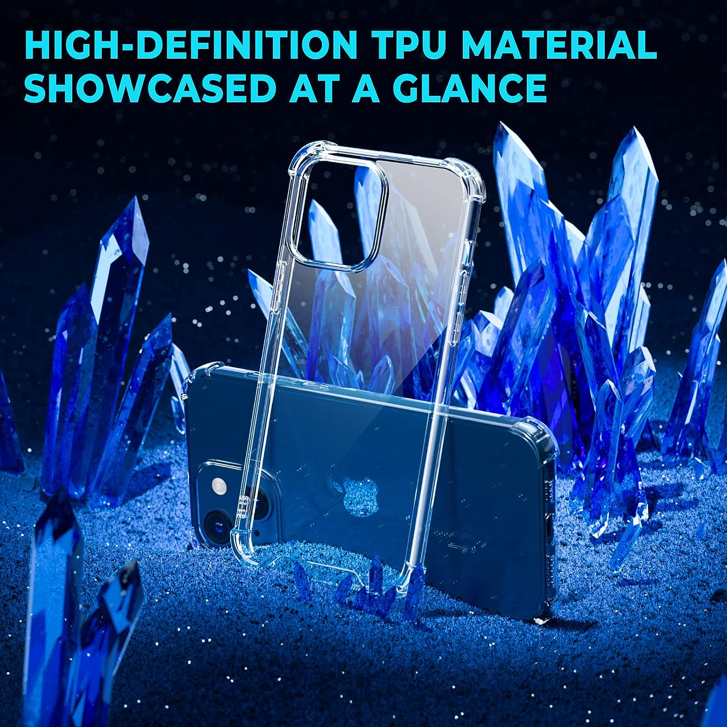 Oribox Case for Iphone 13 Mini, with 4 Corners Shockproof Protection,Clear,Iphone 13 Mini Case image number 5