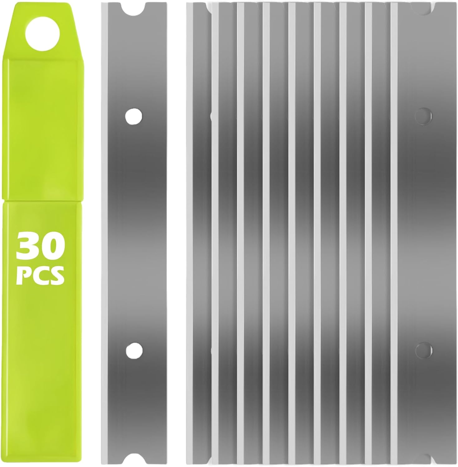 Pack of 30 Replacement Blades for Scrapers 100 Mm, Ceramic Hob Scraper, Ceramic Hob Scraper Blades, Scraper Blades, Blade for Windows for Paint Scraper Glass Scraper image number 5