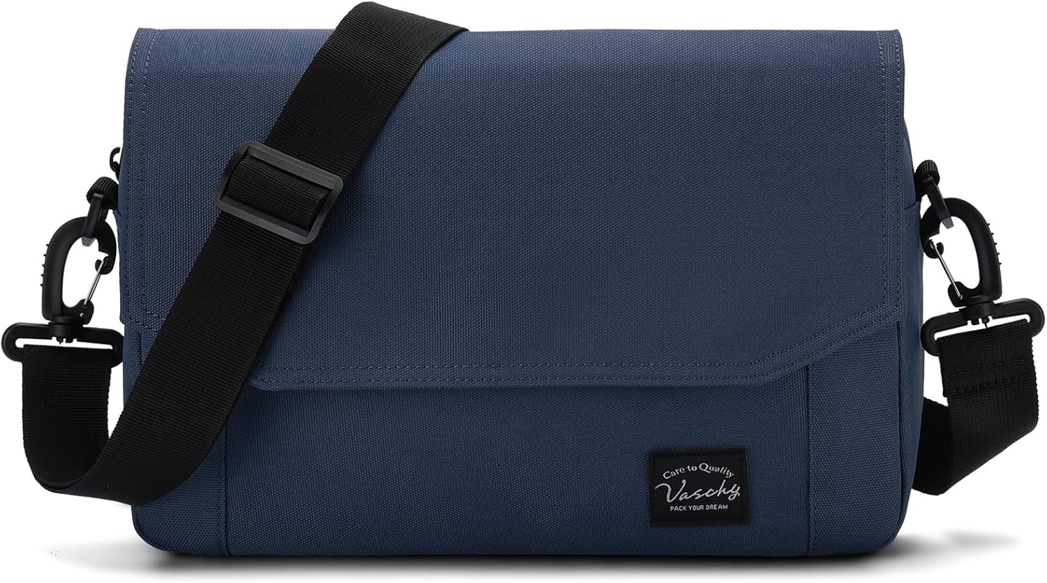 Lightweight Messenger Bag for Men,Vaschy Medium Classic Crossbody Flap Casual Satchel Shoulder Courier Bag