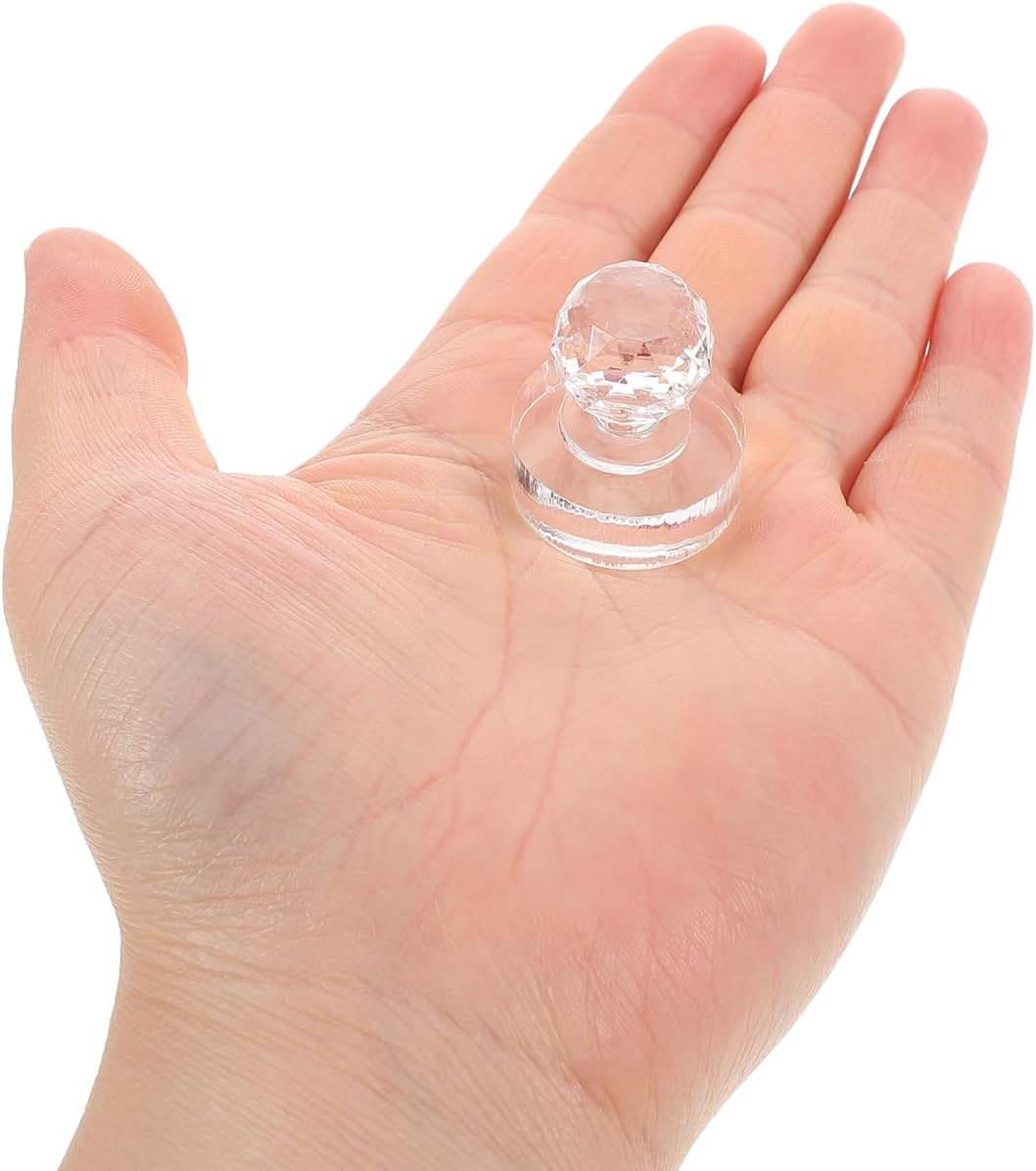 NULYLU 2Pcs Eyeshadow Pressing Stamp Makeup Tool Square 9-Compartment and 27Mm round Crystal Palette for Magnetic Eyeshadow Palette Depotting and Highlighter Refill in Australia image number 4