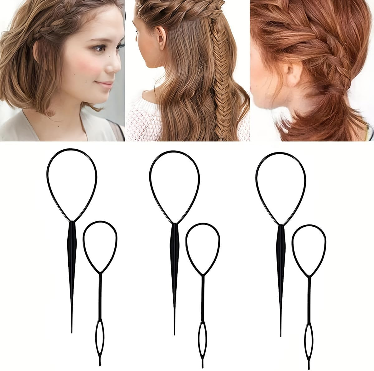 Pack of 8 Hair Braiding Hair Tail Twister image number 4