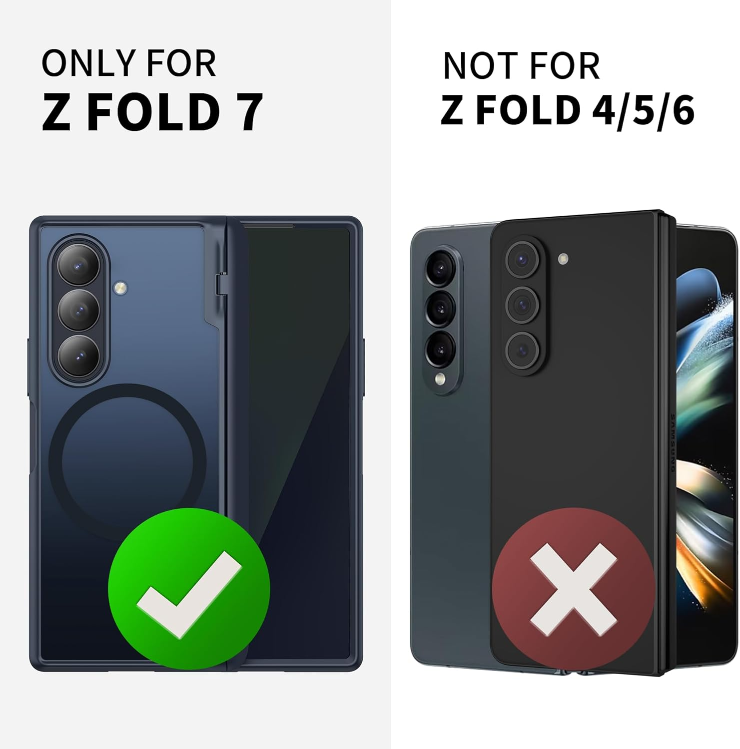 MOBOSI Magnetic for Z Fold 7 Case with Privacy Screen Protector, Compatible with Magsafe, Full-Body Coverage Hinge Protection, Shockproof Rugged Slim Phone Case for Samsung Galaxy Z Fold7, Black