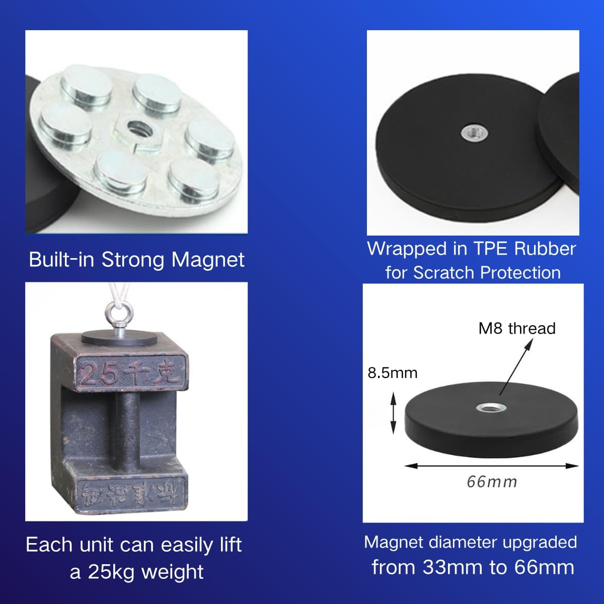 Vovlejk Starlink Mini Vehicle Mounting Kit, Magnetic or Suction Cup Option, Car Roof Mount for Stable Signal Reception (Magnetic Version) image number 4
