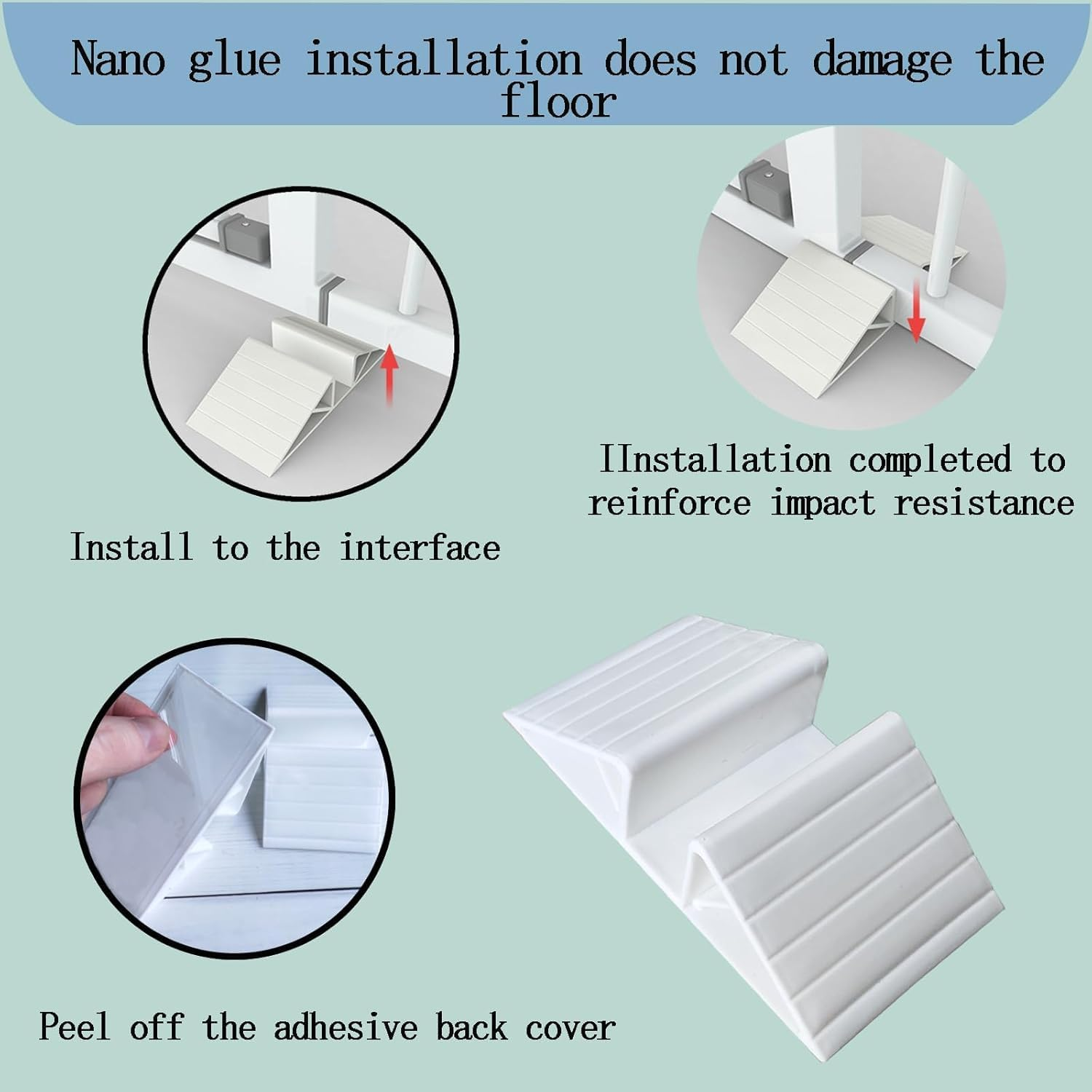 6 Pcs Support Feet for Pet Gate Isolation Fence Gate, Plastic Triangle Fence Reinforcement Fitting Free Standing Dog Gate Fence Panel for Configurable Wood Dog Gate Doggie Guardrail- (White) image number 3