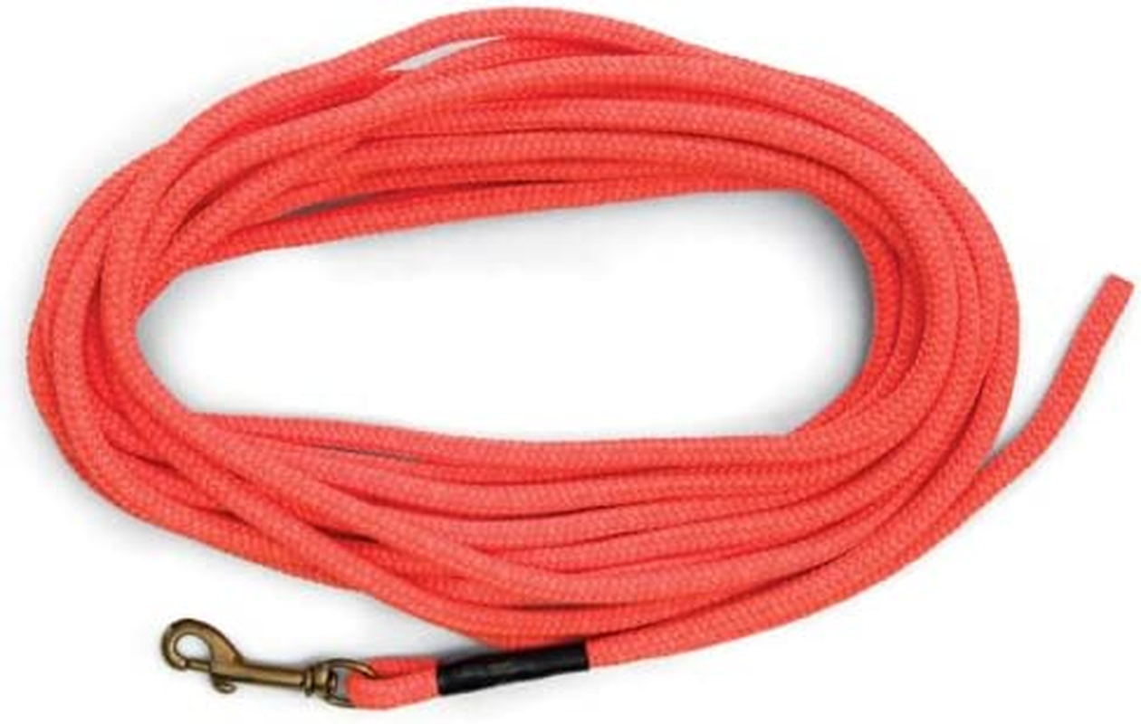 Sportdog Orange Check Cord - High-Visibility Floating Check Cord - Lightweight Tangle-Free Long Dog Training Lead with Heavy-Duty Brass Snap image number 6