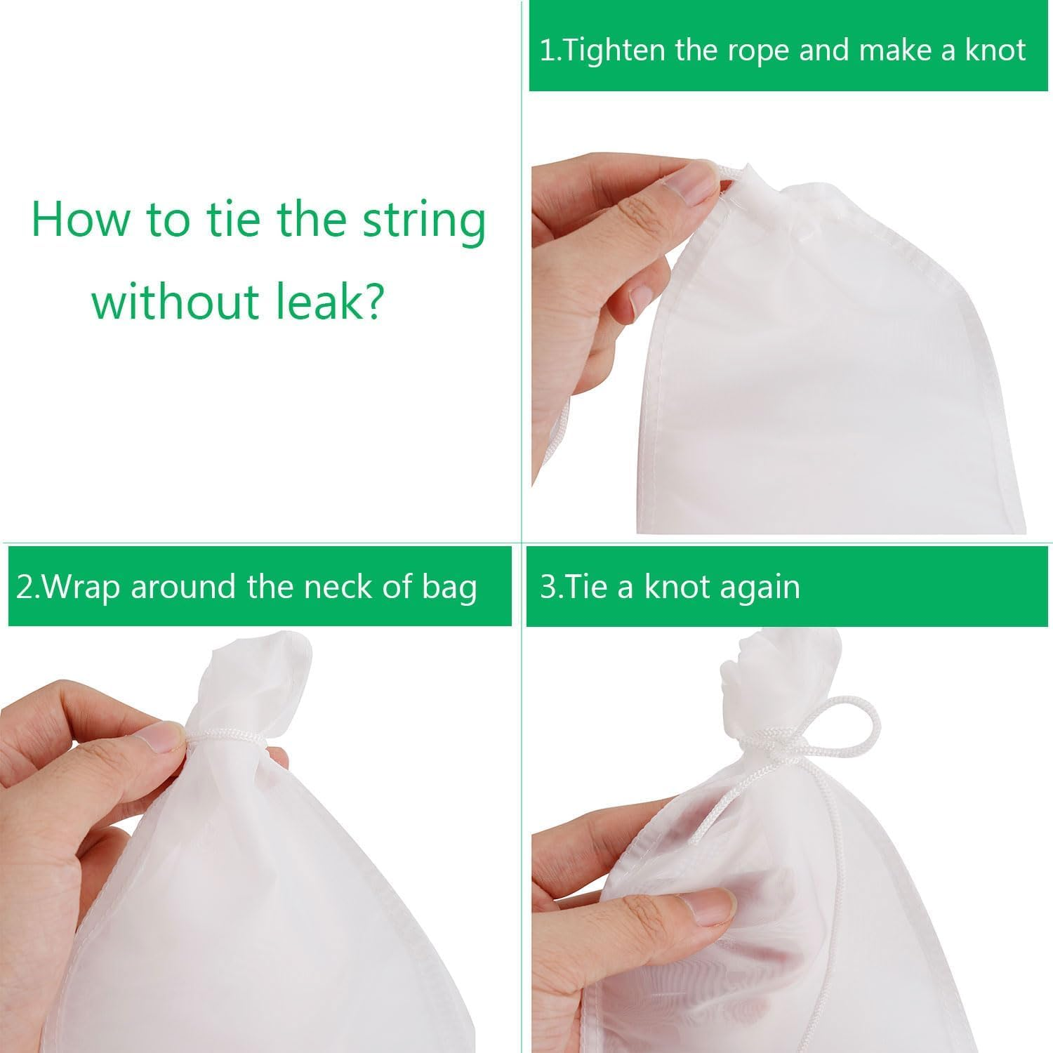 180 Micron Extra Fine Filter Media Bag, 6-Pack Reusable Nylon Drawstring Bags for Aquarium Canister Filter 、 Fish Tank(3.5"X8.2")-Weidllys