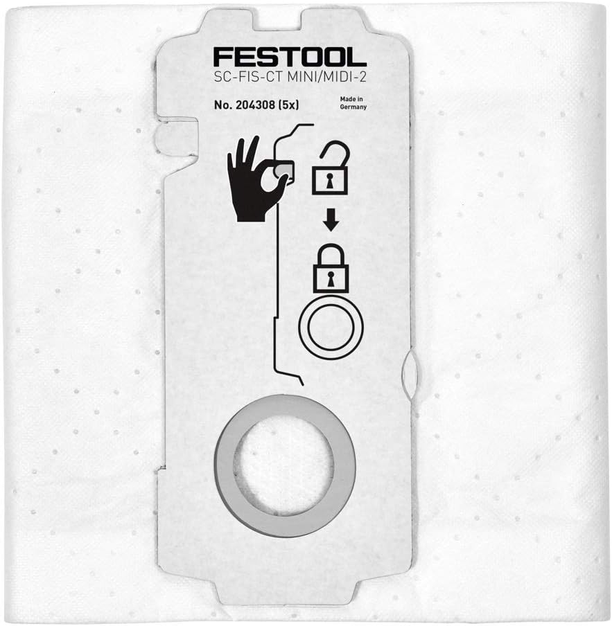 Festool 204308 CT Mini/Midi -2/5 Filter Bags image number 3