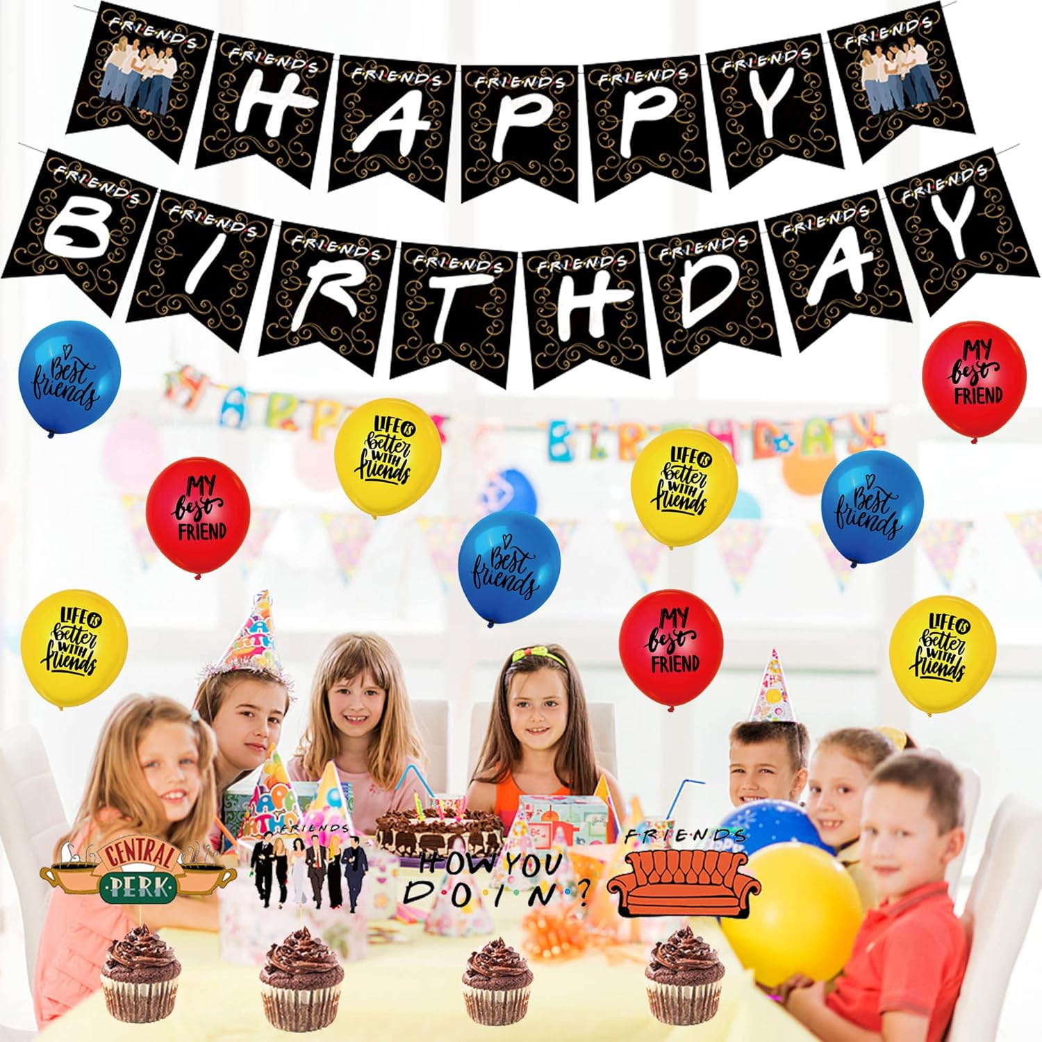 Decoration Birthday Friends Birthday Decoration Friends Balloons Friends Birthday Balloons Friends TV Show Party Decoration Friends Birthday Decoration Friends Birthday Garland Friends Cake Topper