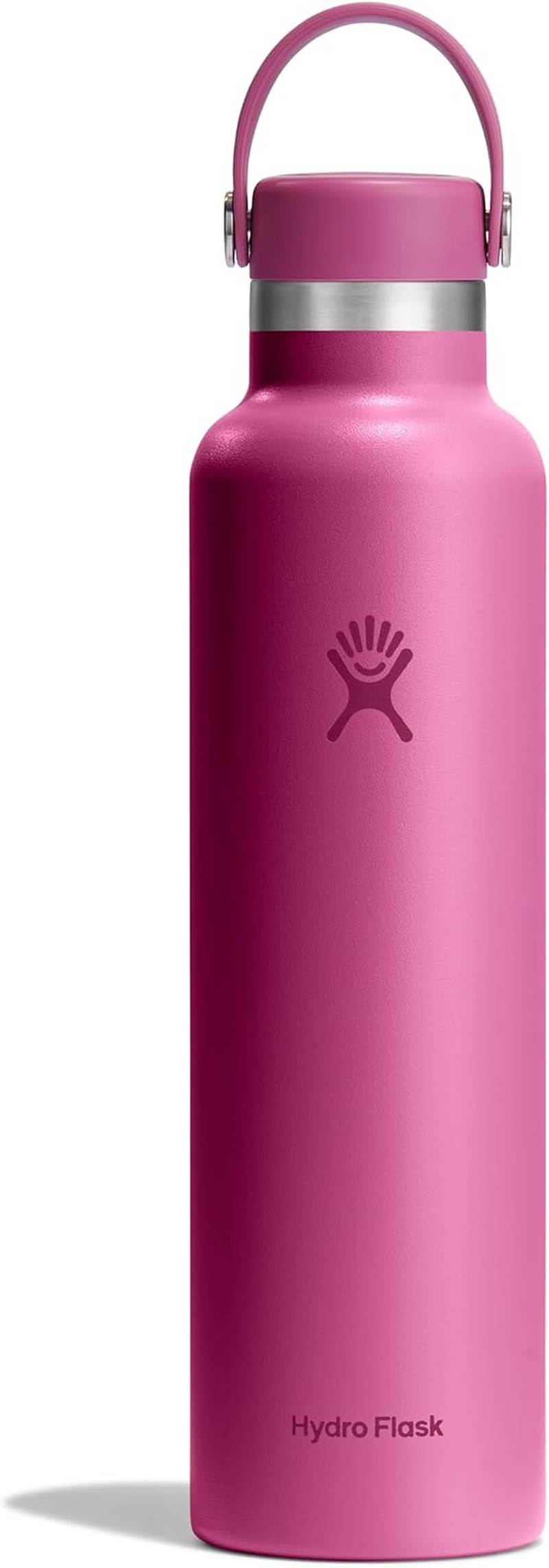 Hydro Flask - Standard Mouth Water Bottle 621 Ml (21 Oz) - Vacuum Insulated Stainless Steel Water Bottle with Leak Proof Flex Cap and Powder Coat - Aloe
