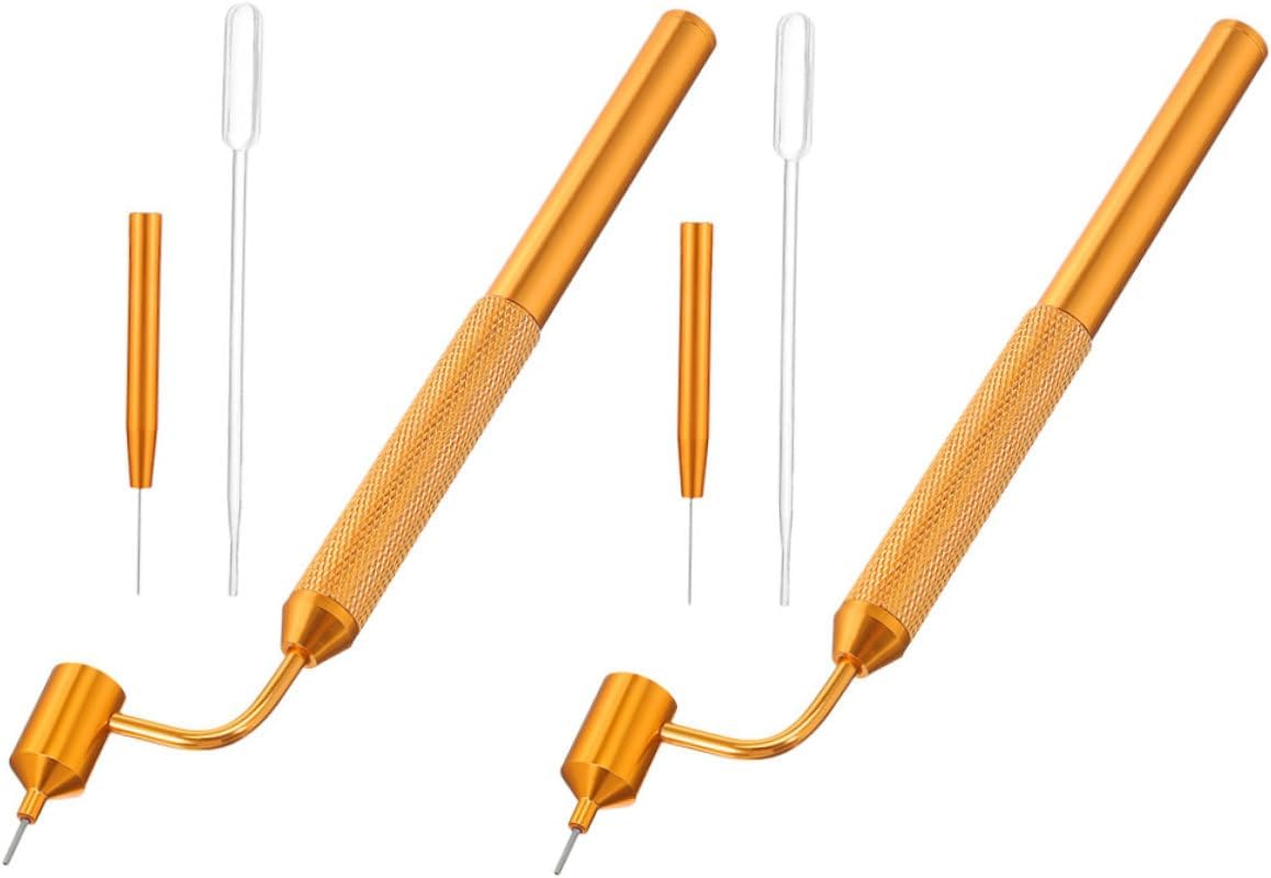 TIDTALEO 2 Sets Car Paint Scratch Repair Pen Precision Fine Line Paint Applicator Needle and Dropper for Rock Chip and Scratch Repair Automotive Touch-Up Kit image number 3