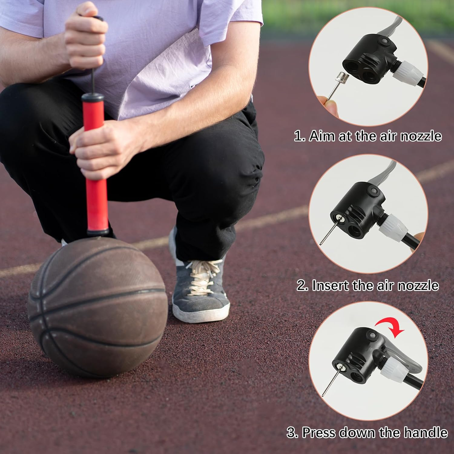 20 Pcs Ball Pump Needle, Sports Inflating Pin Nozzle, Ideal for Blowing up Football, Basketball, Volleyball, and Other Sports Balls image number 1