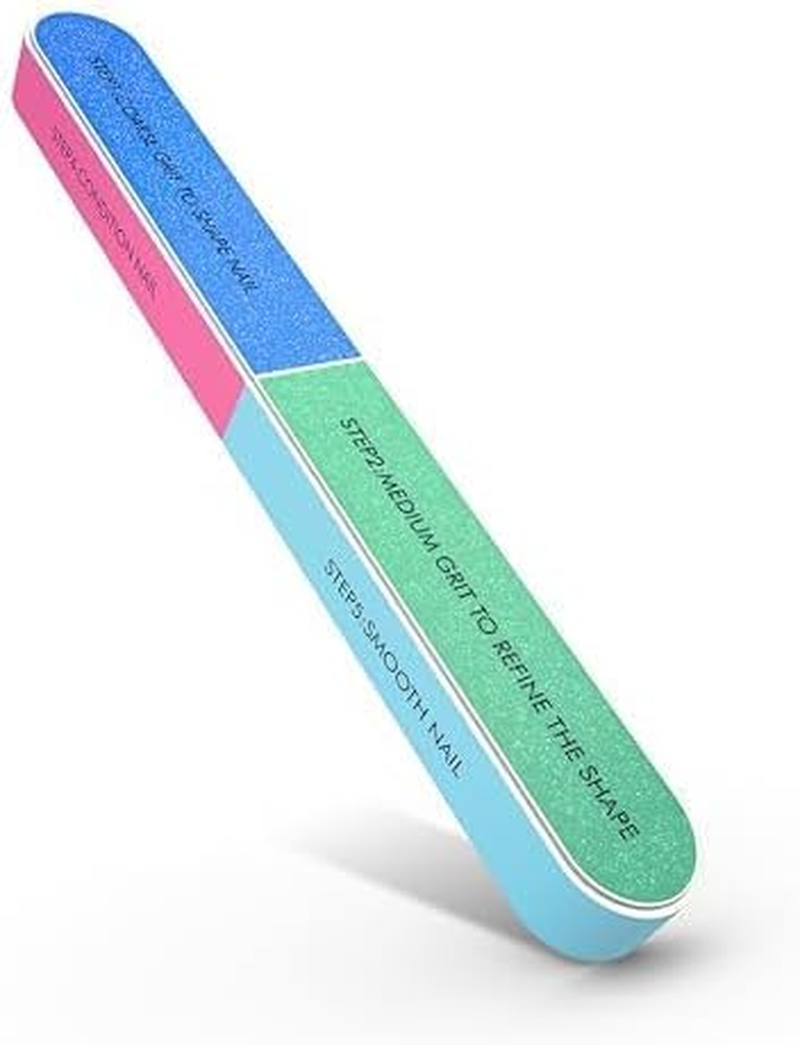 7 Way Nail Buffer Block for Natural Nails Shine Smoother Upgraded Buffing Block Seven Steps Polisher Fingernail Files Buffer 150/320/600/1200/4000 Grit for Shinning Buff Nails image number 5