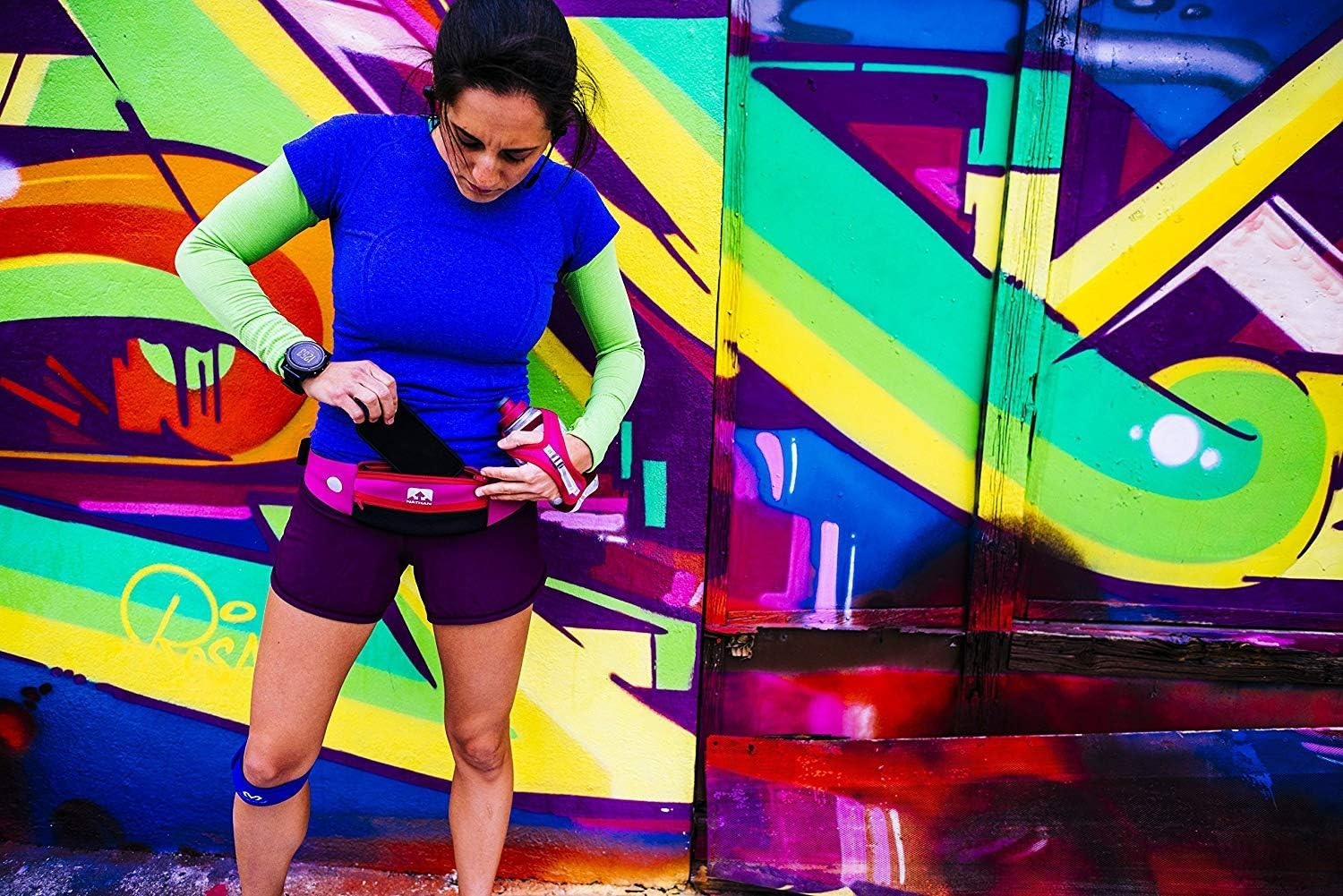 Nathan 5K Runner'S Waist Pack, Nathan Running Belt Essentials for Women and Men | Smartphone Storage | Adjustable | Reflective