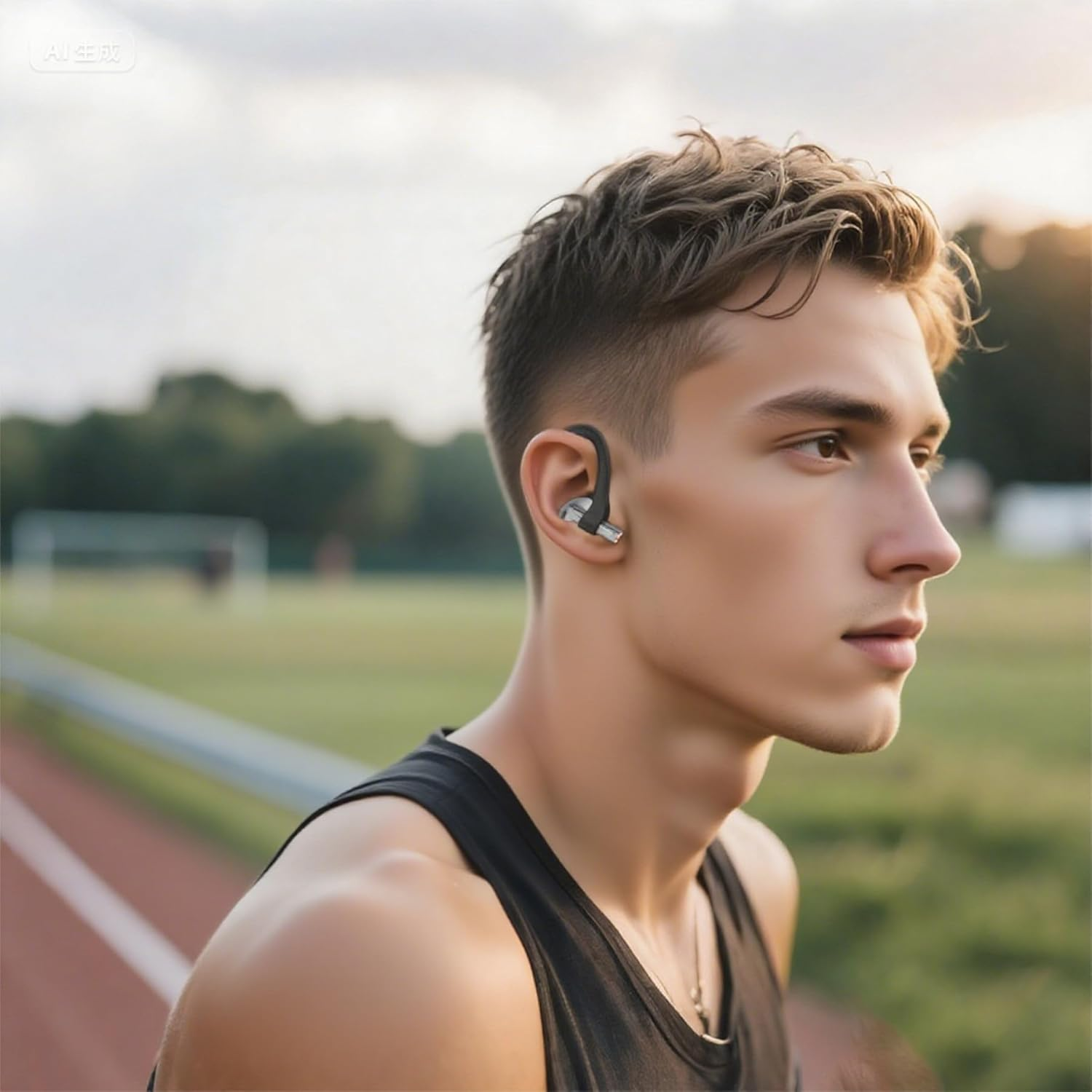 Umvowuxa Ear Hooks for Samsung Galaxy Buds 3 Pro/Buds 3/Buds 3 Fe,Sport Earbuds Covers Silicone Anti-Slip Ear Hook Galaxy Buds 3 Pro Ear Tips Accessories Anti-Lost Lanyard,Buds 3 Ear Hooks(Black) image number 5