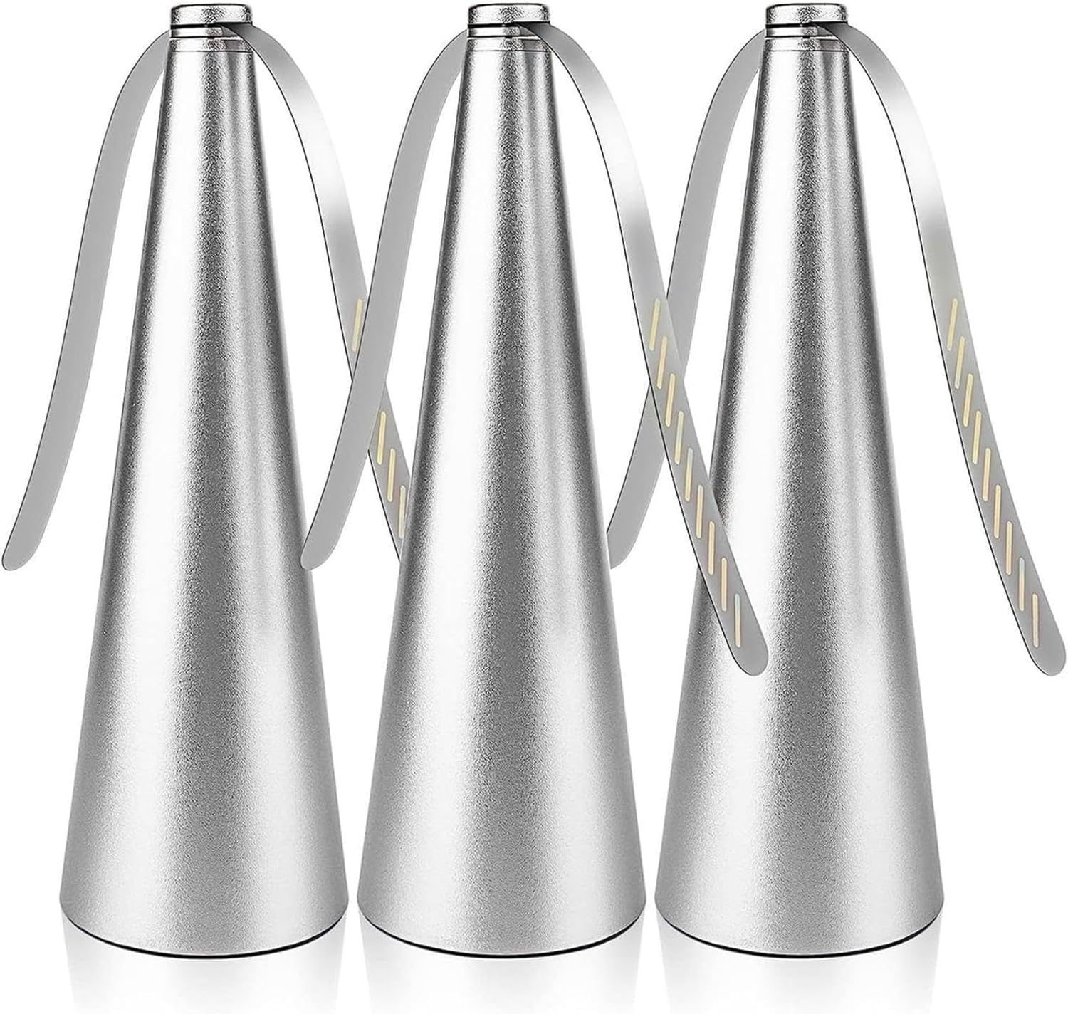 FJGSXHOME 3PCS Fly Fan for Outdoor Table Picnic Table Fly Fan and Food Fan Indoor Outdoor to Keep Flies Away Insects Repellent Fly Fan Portable Meal for Party,Silver image number 1