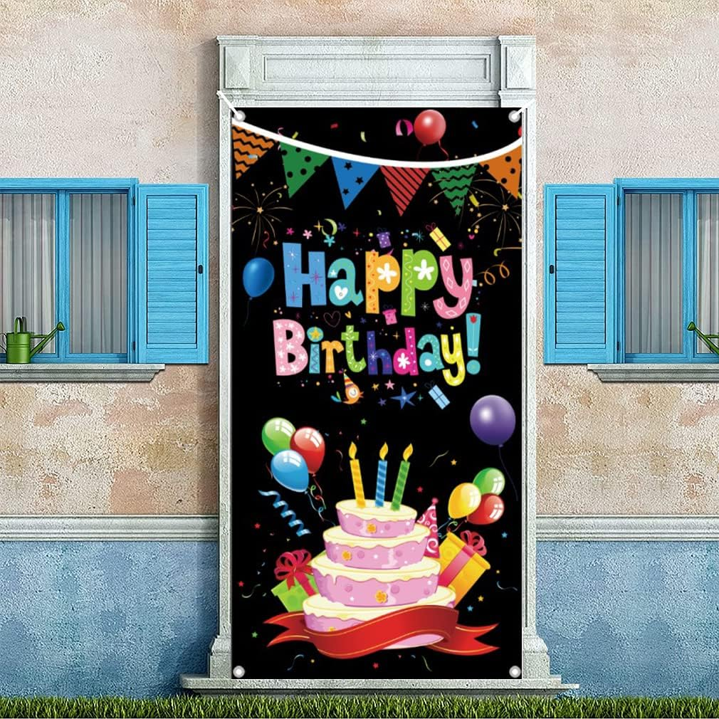 Tecreo Multi-Colored Birthday Banner, 90 Cm X 180 Cm, Foldable, Lightweight, Vinyl, Perfect for Birthday Party, Photo Backdrop, Wall Decoration image number 3