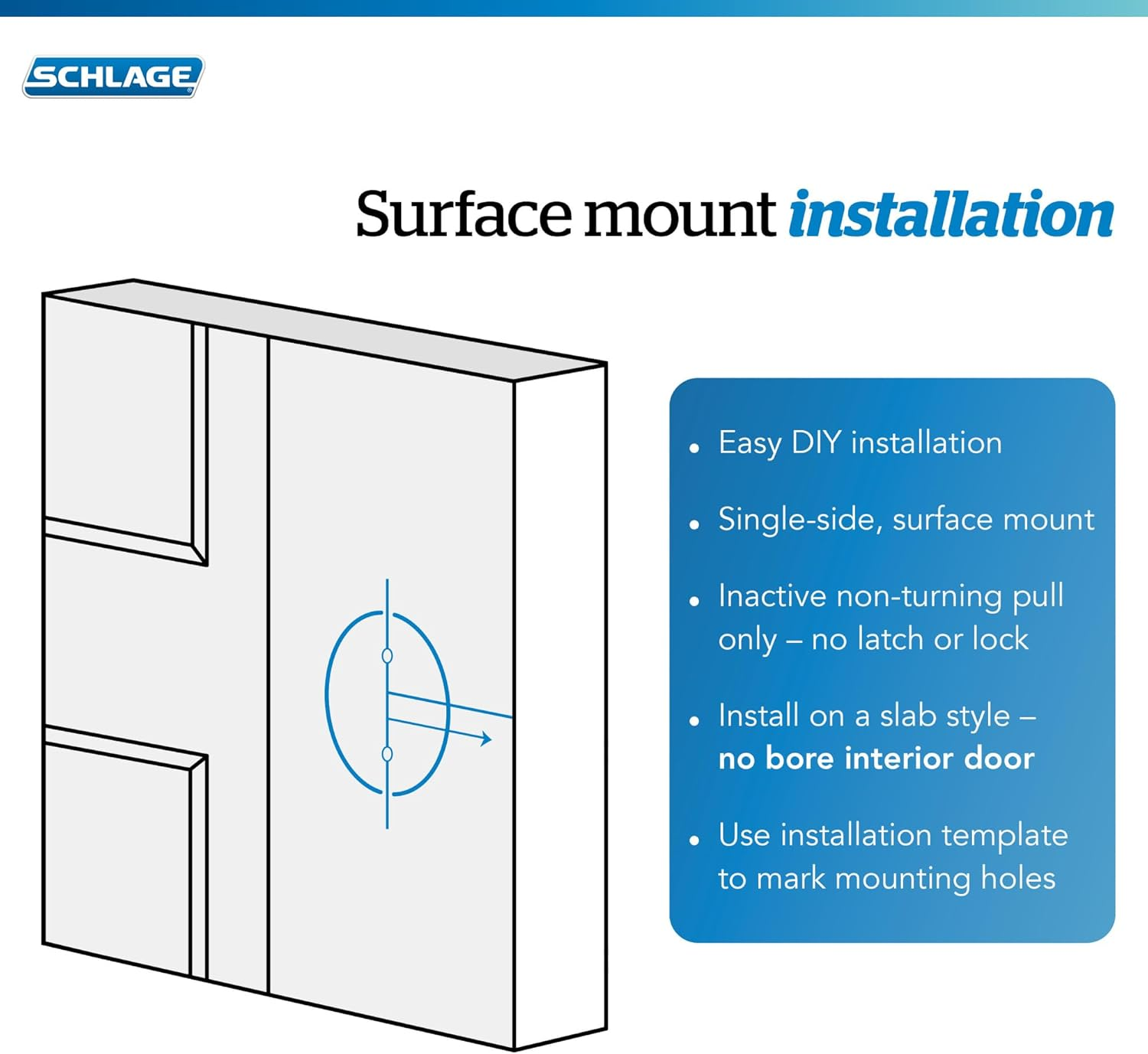 Schlage F170 BWE 619 GSN Greyson Collection Bowery Dummy Trim Knob, Satin Nickel image number 3