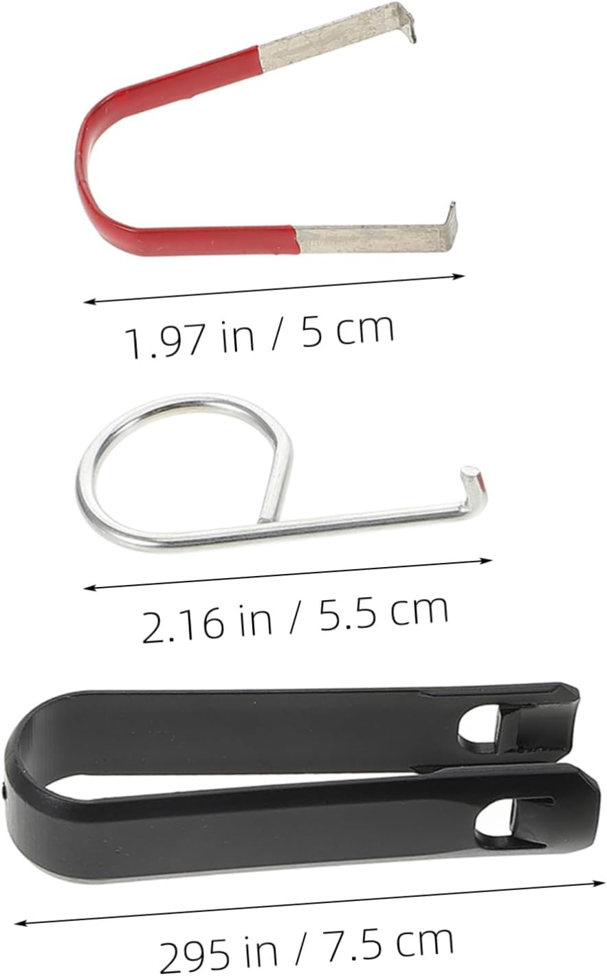 PENIKOKO 3Pcs Wheel Hub Lug Nut Cover Removal Tool Hook Car Hubcap Removal Sturdy and Comfortable Automotive Maintenance image number 1