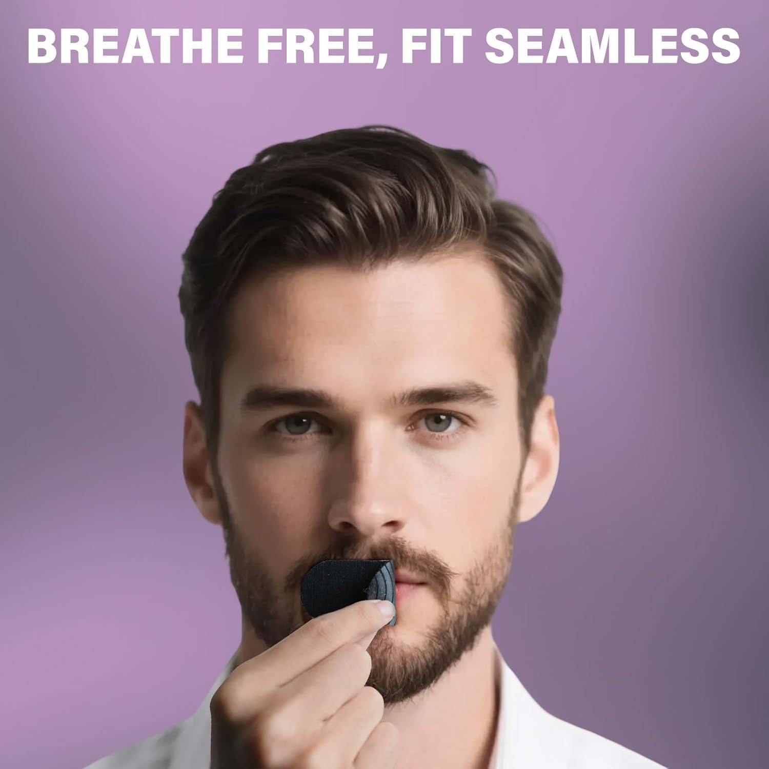 Mouth Tape for Sleeping &ndash; Anti-Snoring Mouth Strips, Skin-Friendly & Hypoallergenic with Gentle Adhesive, Supports Nasal Breathing for Comfortable Sleep, 40 Pack image number 4