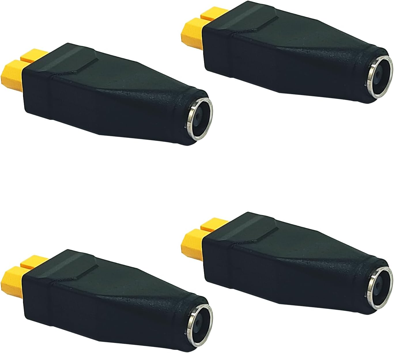 4Pcs New Upgraded XT60 Connector XT60 Female to DC 7909 Female Adapter Connector Extender for RC Car,Fpv Drone,Lipo Battery,Laptop Power Supplies, Etc(Xt60 Female to DC 7909 Female) image number 1