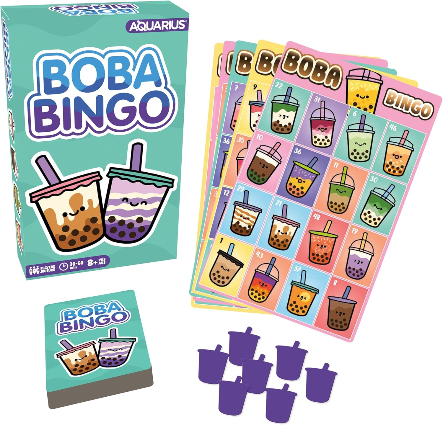 Aquarius Boba Family Bingo Board Game image number 1