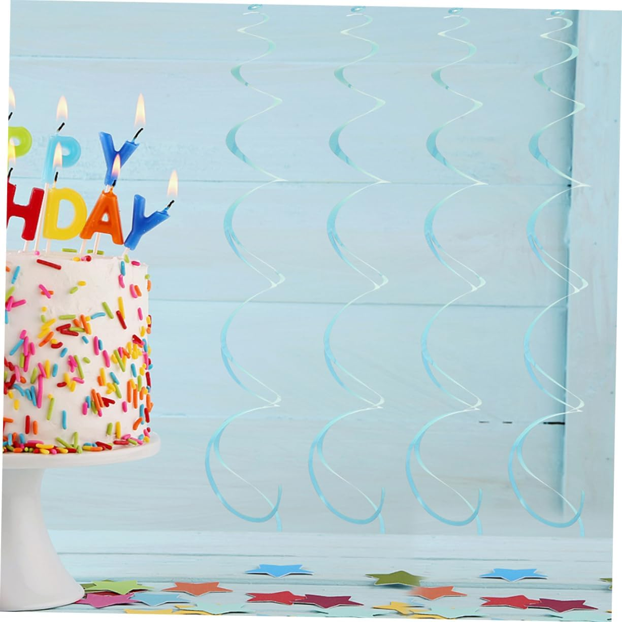 18Pcs Spiral Hanging Decorations for Party Birthday Wedding and Holiday Decor Ceiling Streamers for Festive Atmosphere Easy to Cut and Arrange image number 6