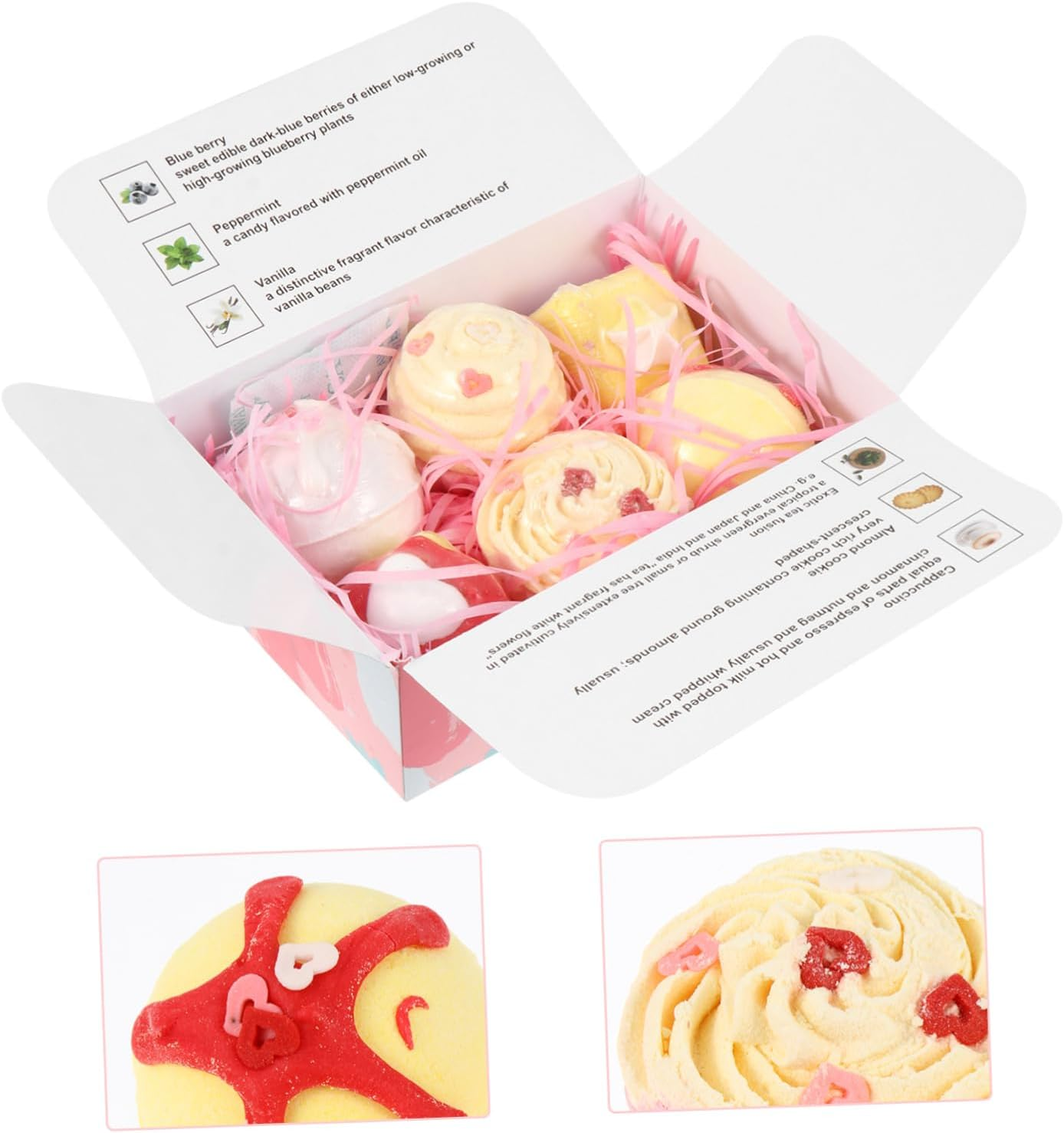 LOLIPPYY 6Pcs Spa Bubble Boys and Girls Shower Steamer Bombs Natural Bath Salt for Relaxation image number 2